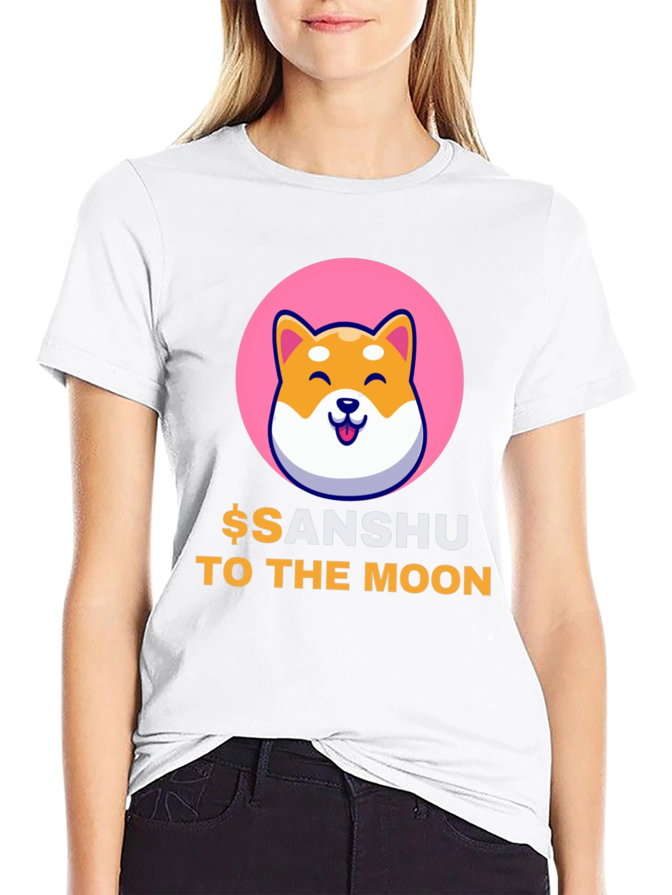 Black Sanshu Crypto T-Shirt - To the Moon! view 9