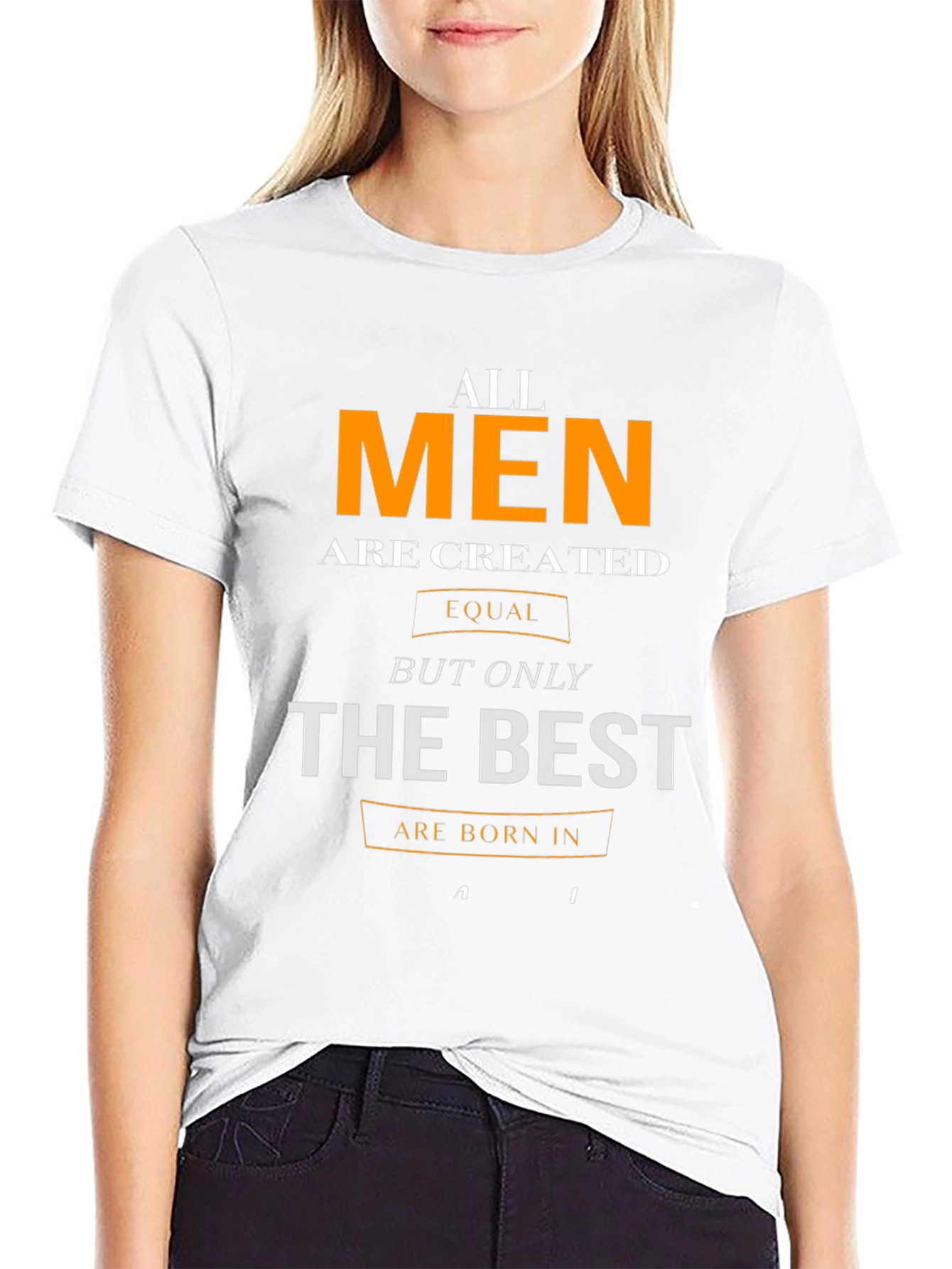 Black All Men Are Created Equal Graphic T-Shirt view 9