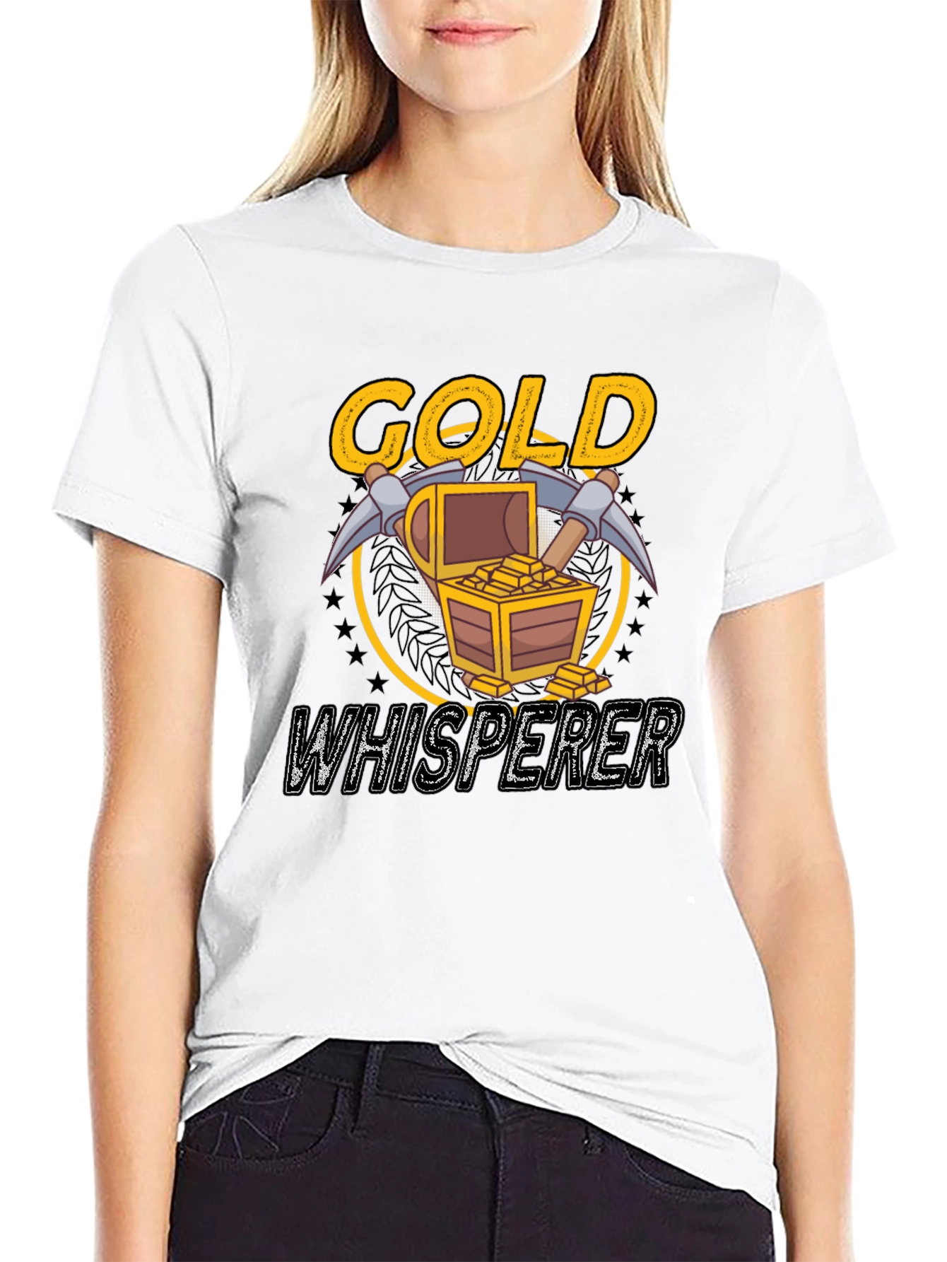 Black Gold Whisperer Graphic Tee - Mining T-Shirt view 9