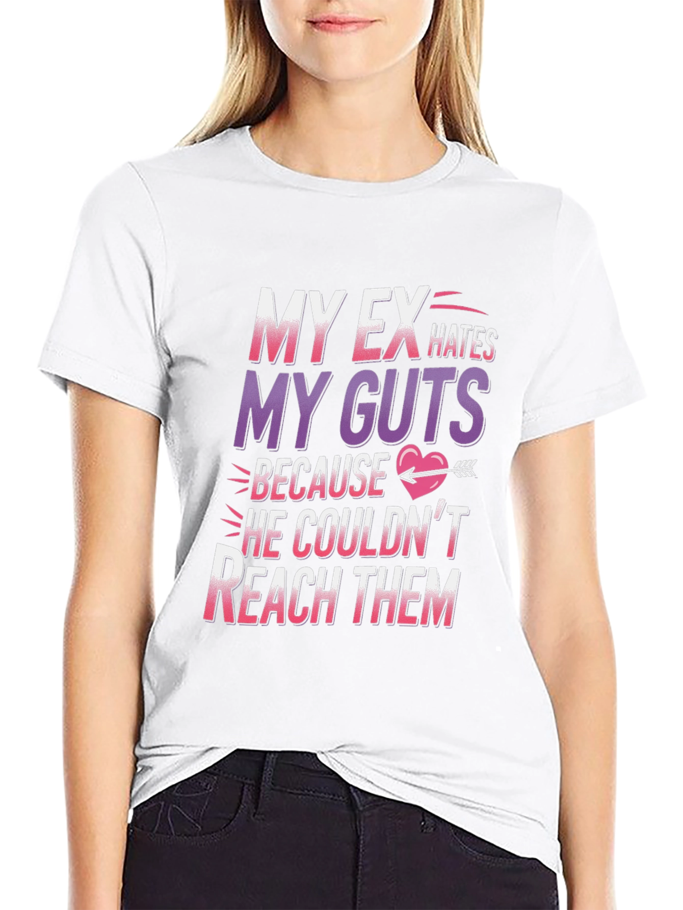 Black My Ex Hates My Guts T-Shirt view 9