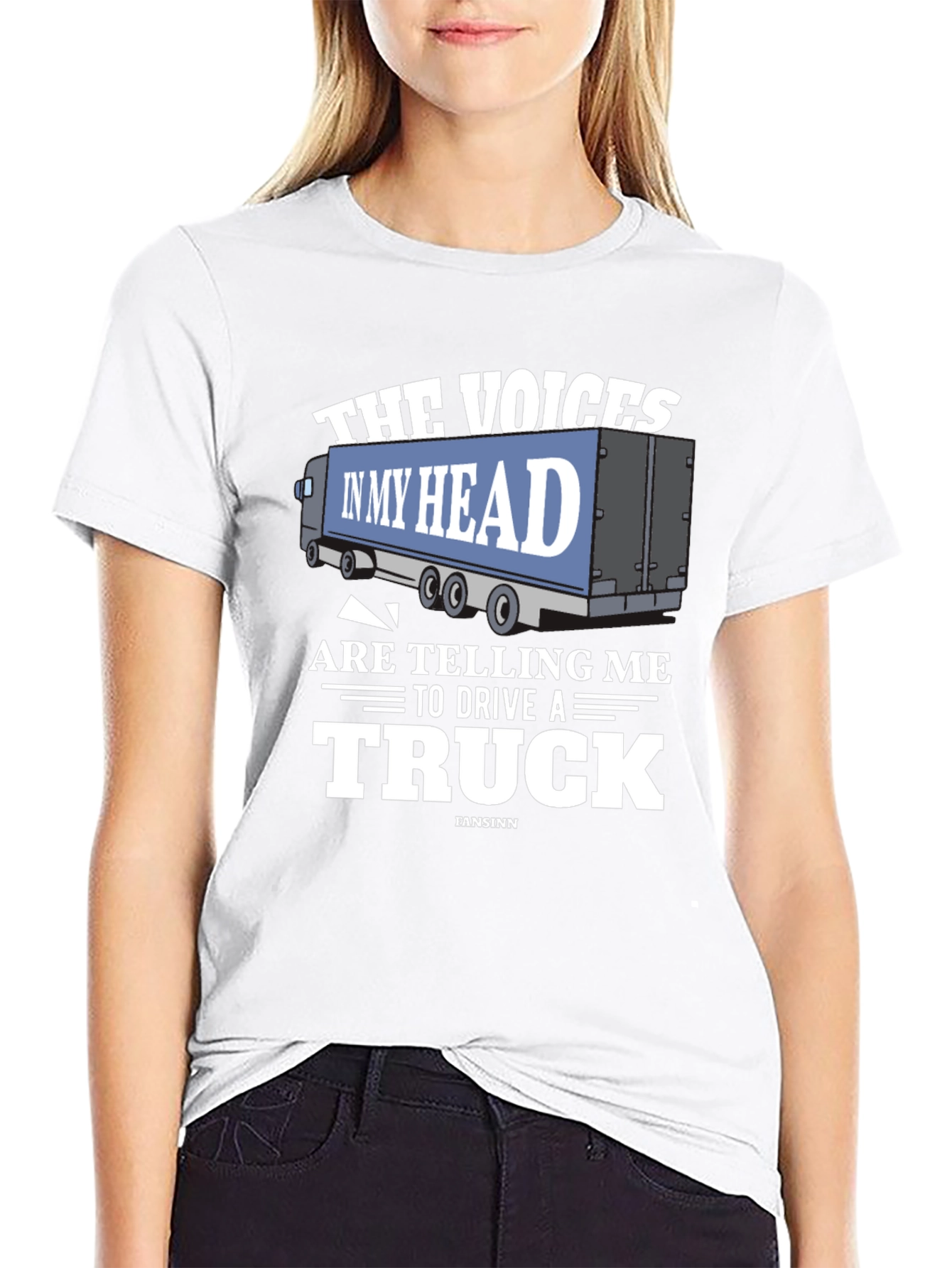 Black Voices in My Head Trucker T-Shirt view 9