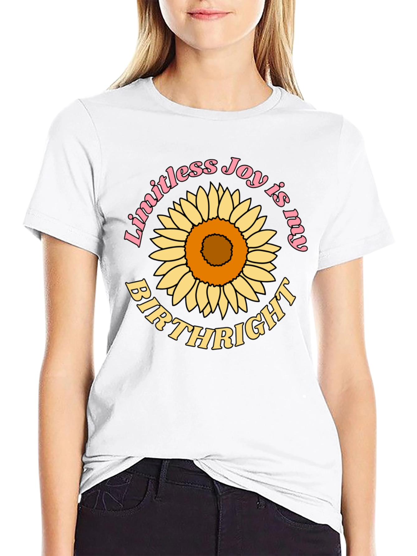 Black Limitless Joy Sunflower Graphic Tee view 9