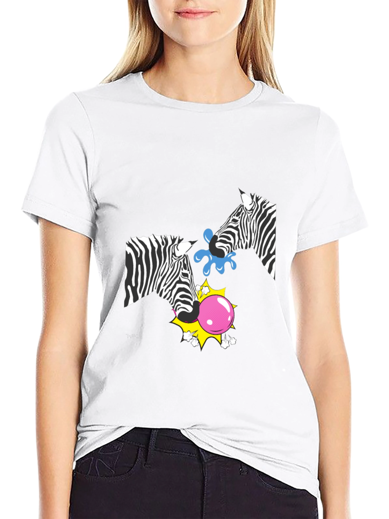 Black Zebra Bubblegum T-Shirt view 9