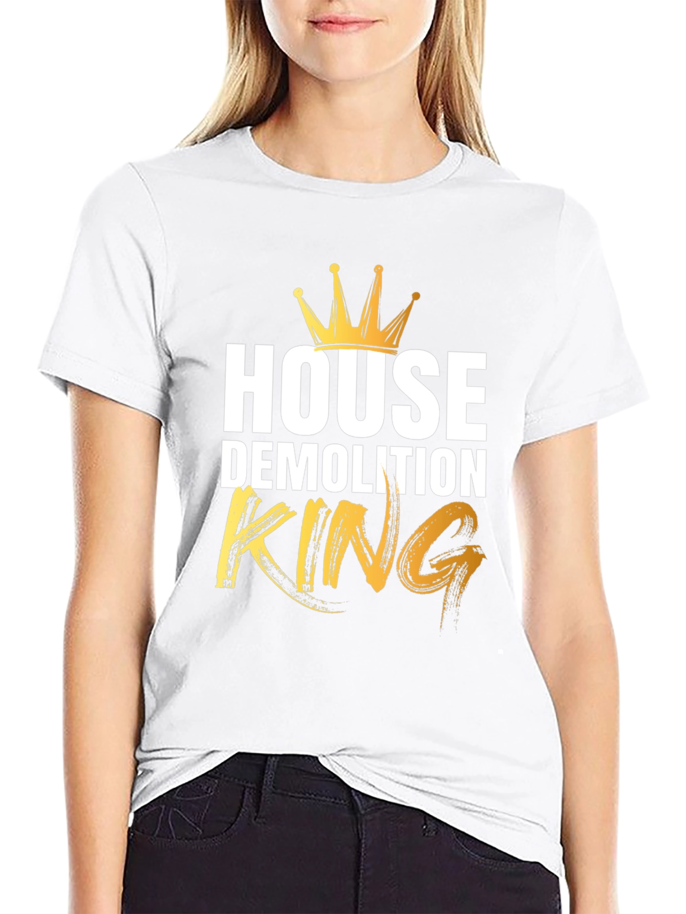 Black House Demolition King T-Shirt view 9