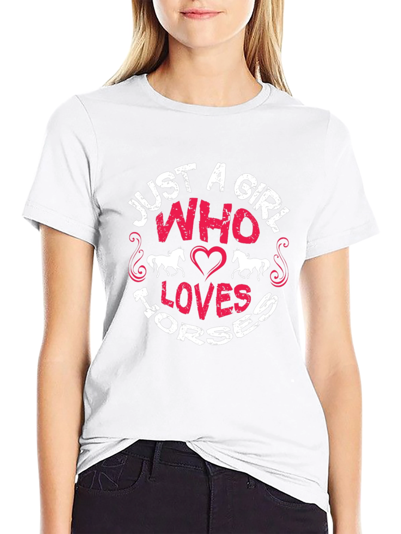 Just A Girl Who Loves Horses T-Shirt - 9
