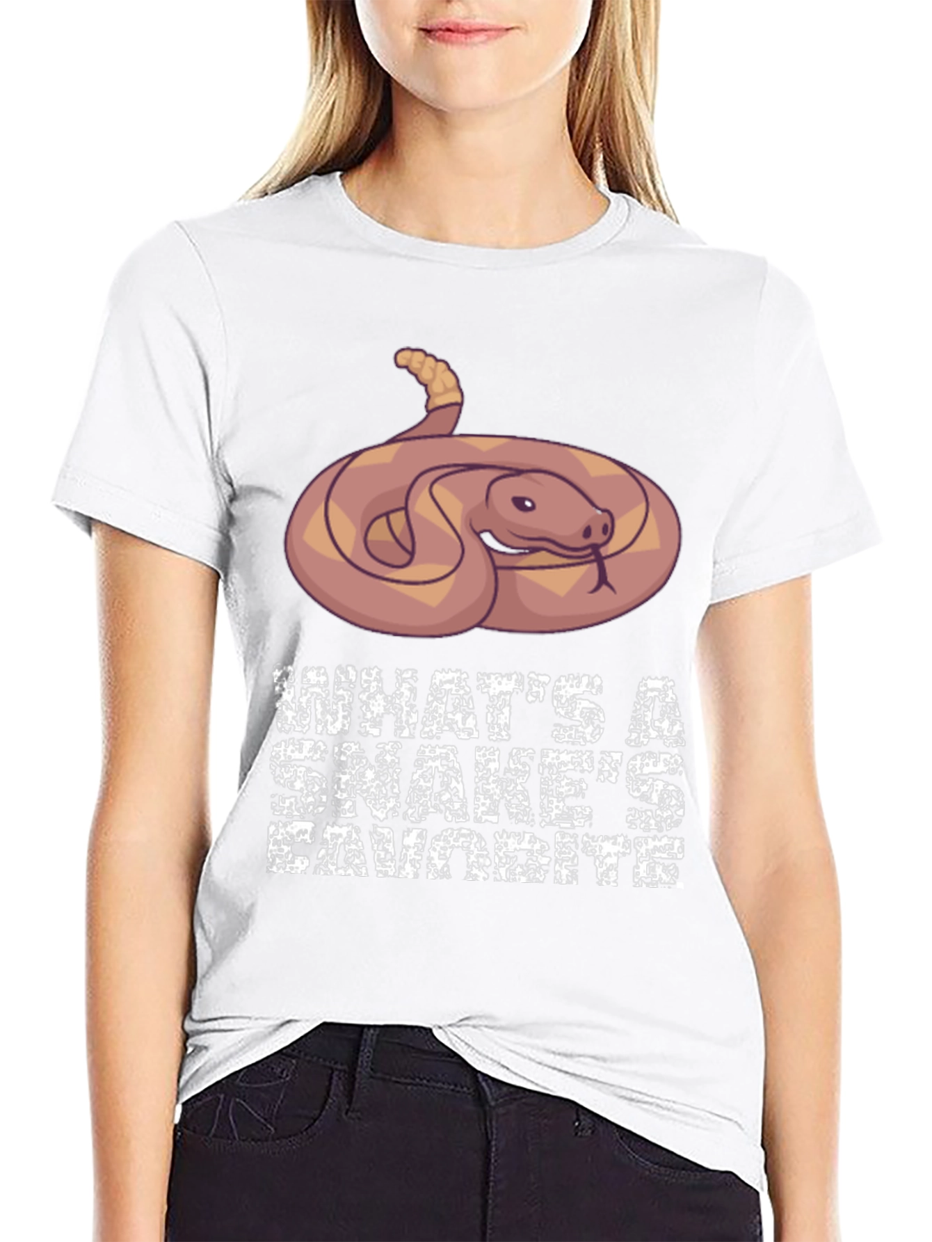 Black Snake Lover Tee - What's a Snake's Favorite? view 9