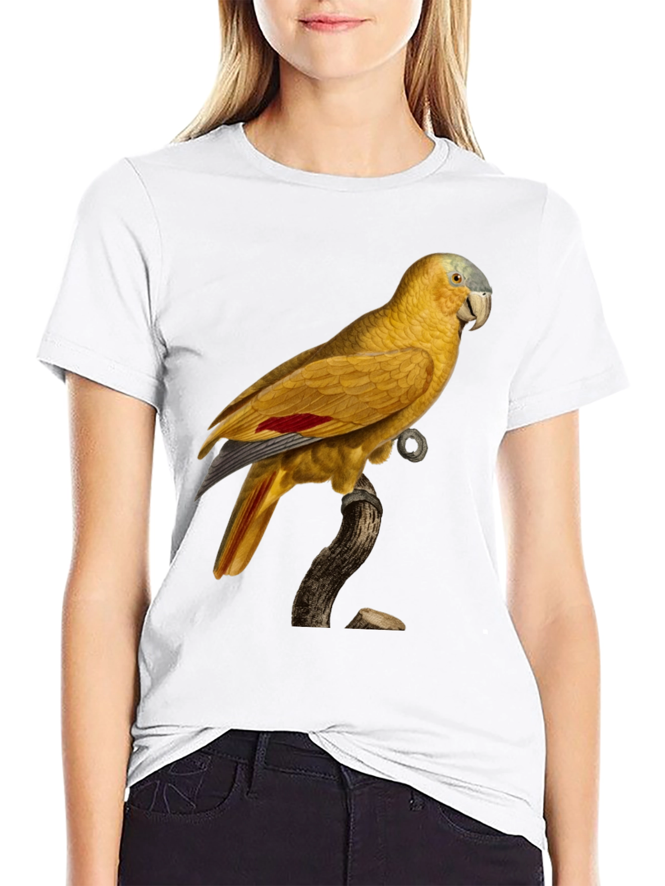 Black Parrot Graphic Black T-Shirt view 9