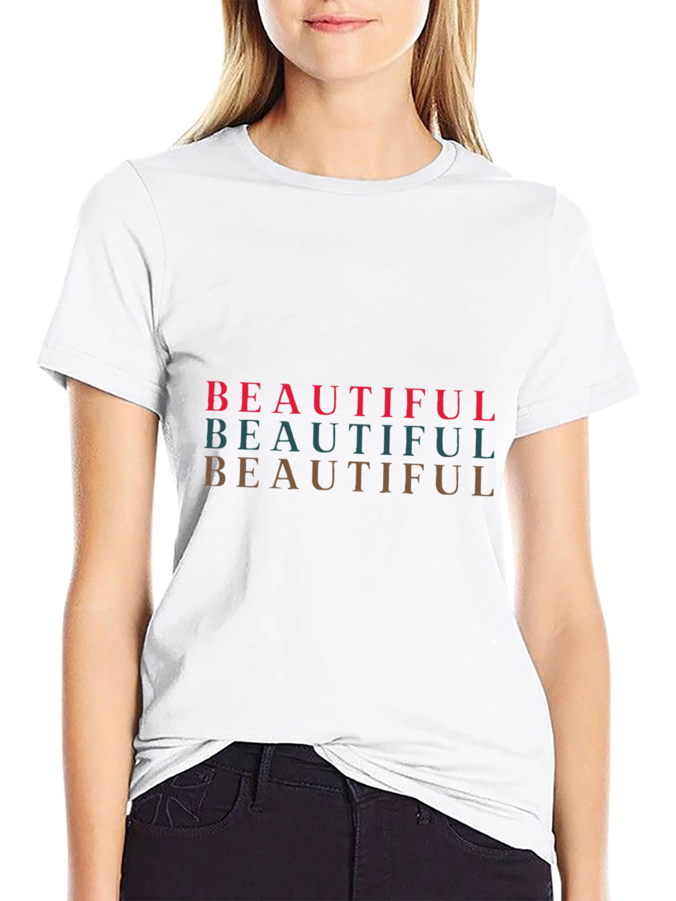 Black Beautiful Graphic Tee - Stylish Design view 9