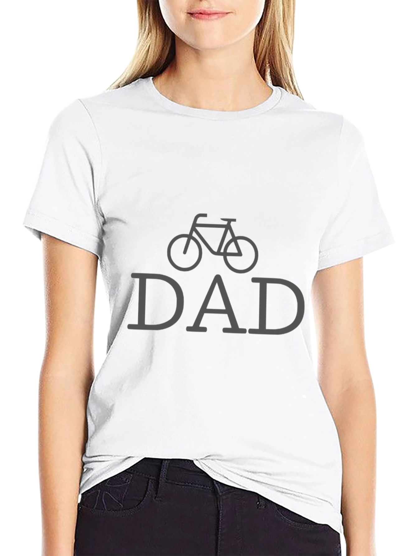 Black Dad Bike Graphic T-Shirt - Cool Father's Day Gift view 9
