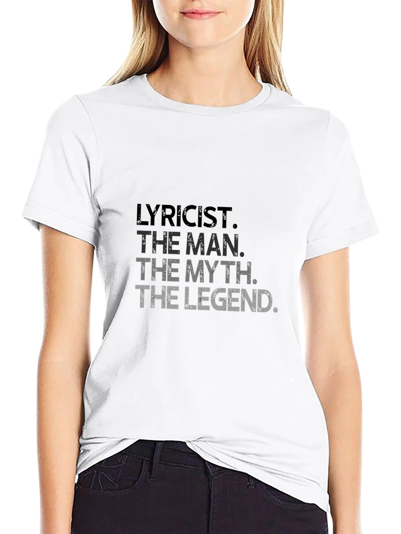 Black Lyricist Man Myth Legend Graphic Tee view 9
