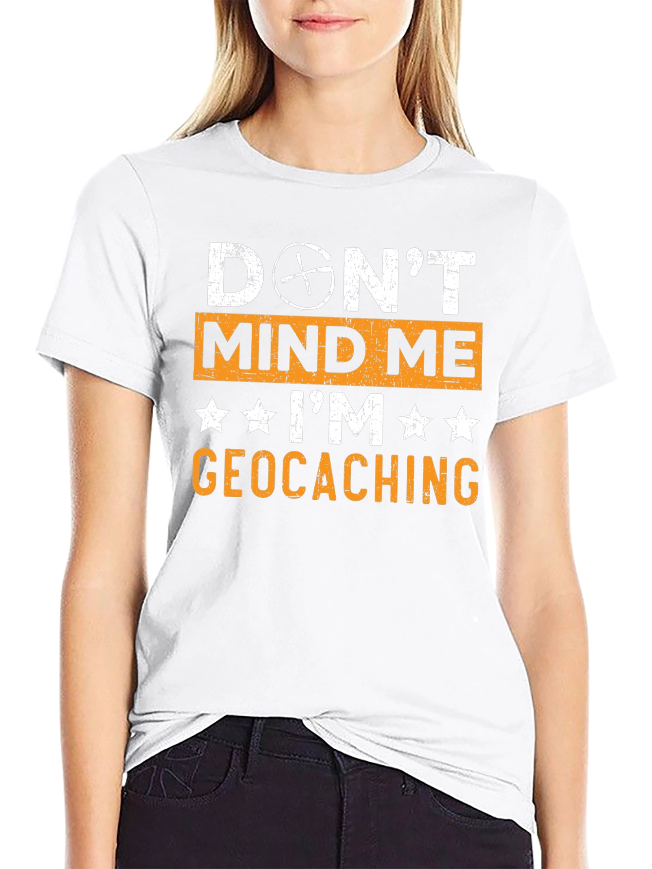 Black Geocaching T-Shirt - Don't Mind Me - Geocaching Tee view 9