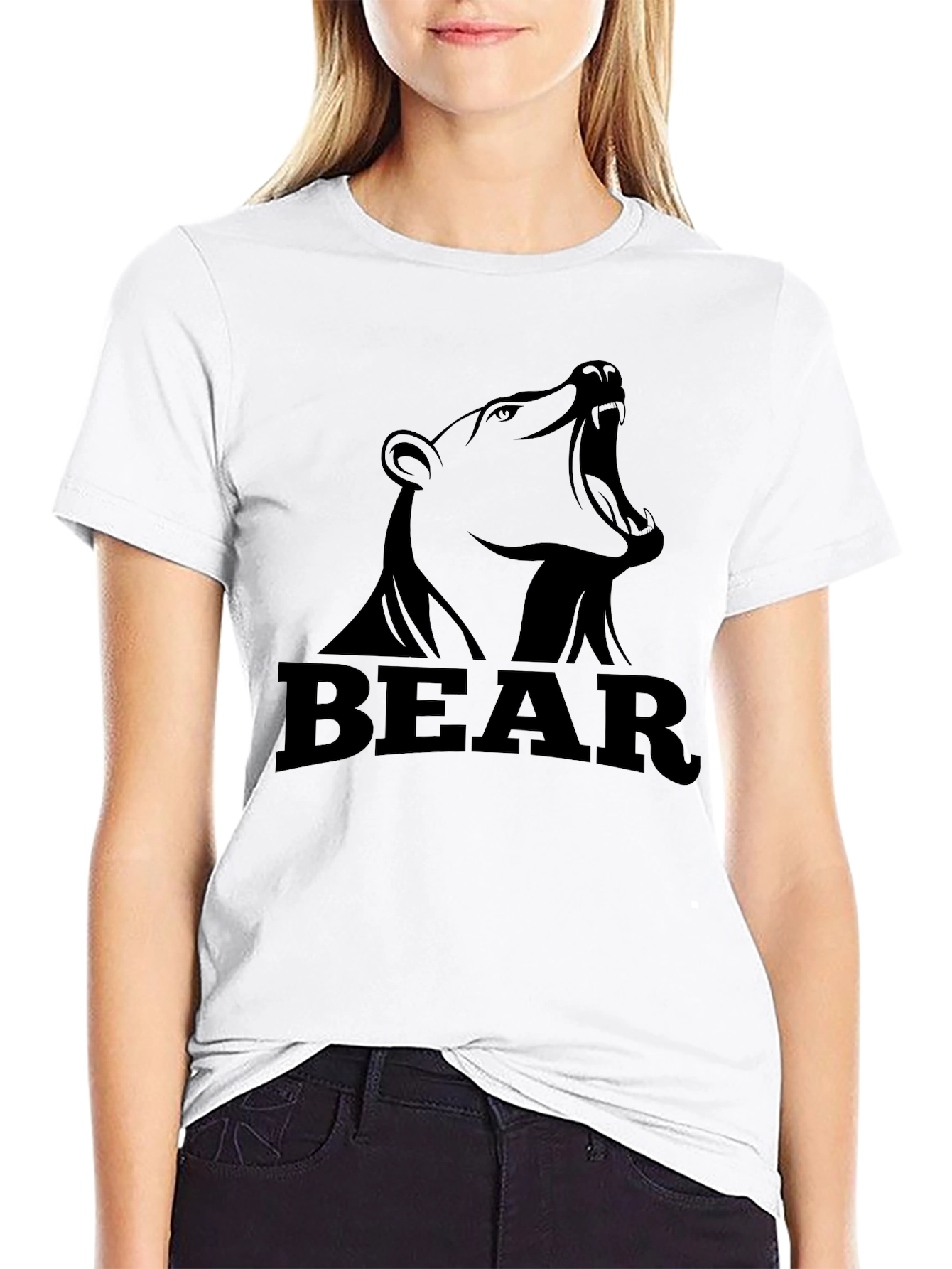 Roaring Bear Graphic Tee - Black - 9
