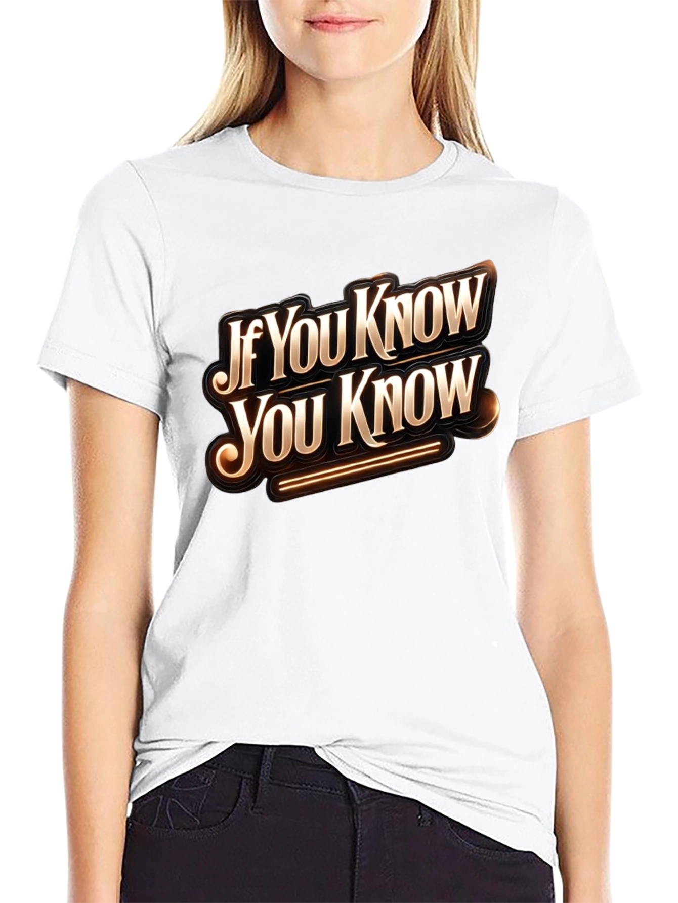 Black If You Know You Know Graphic Tee view 9