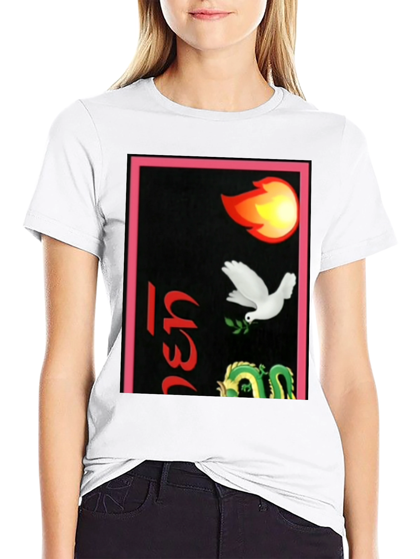 Black Graphic Print Men's Black Tee view 9