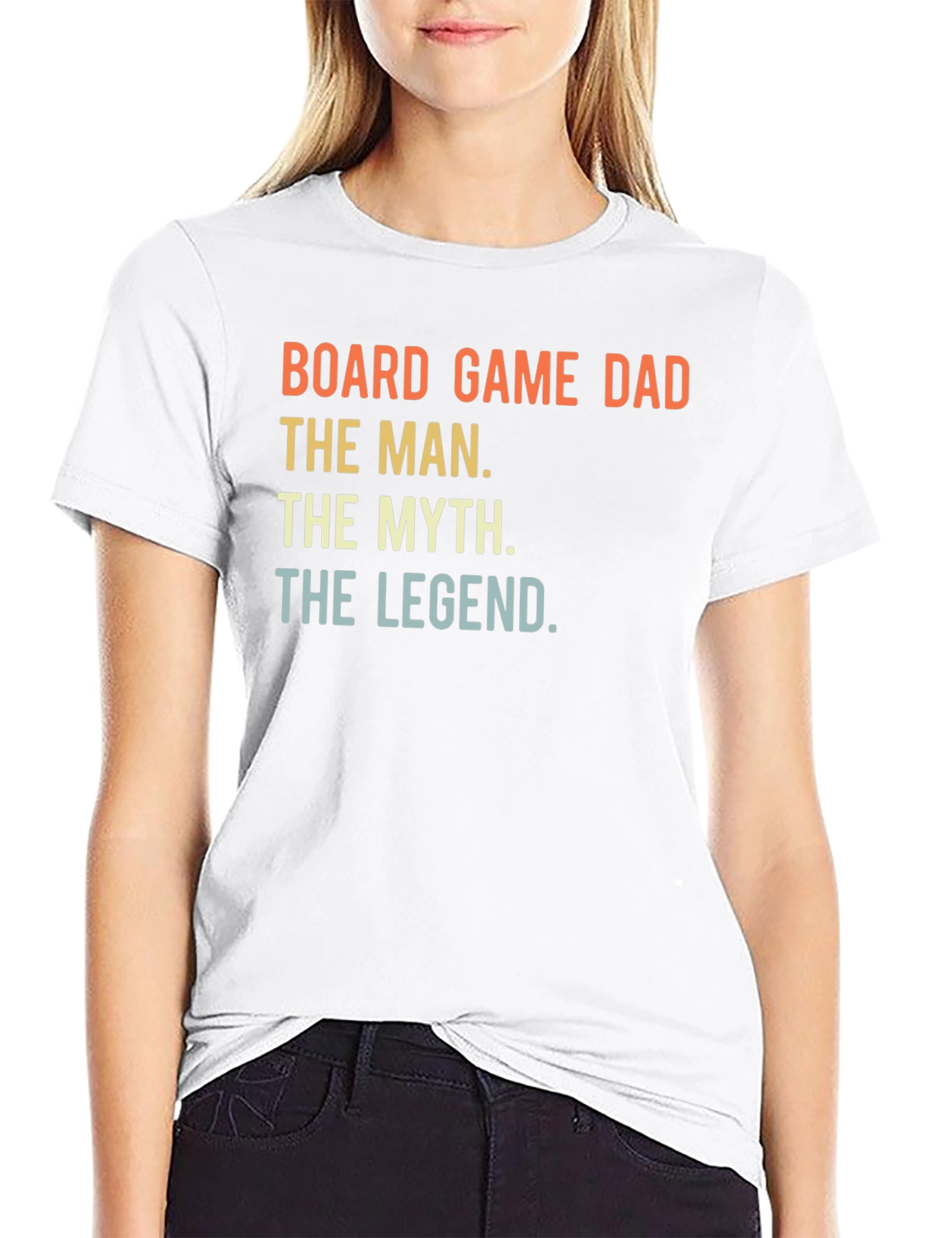 Black Board Game Dad T-Shirt - The Man, The Myth, The Legend view 9