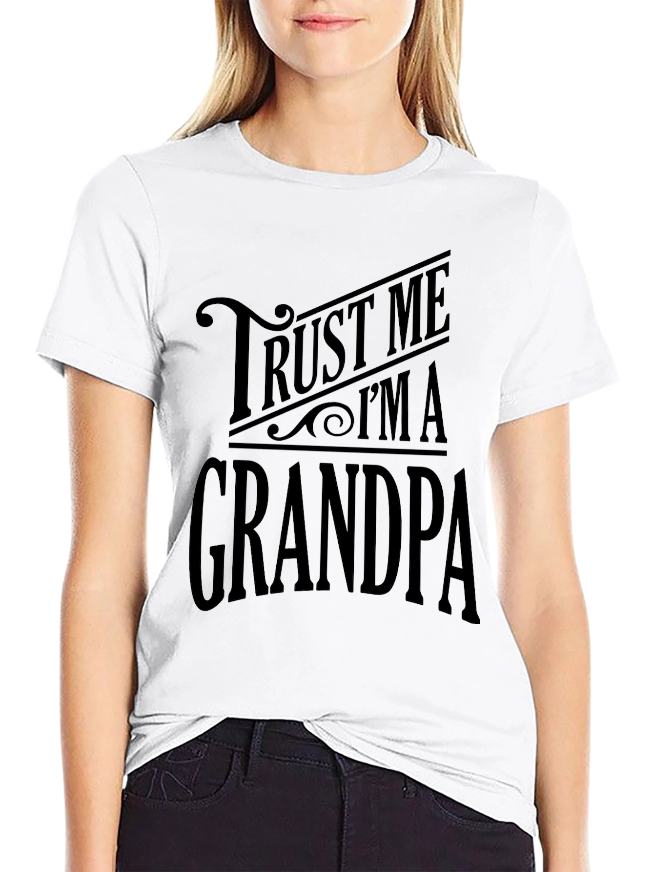 Black Trust Me I'm A Grandpa T-Shirt - Black view 9