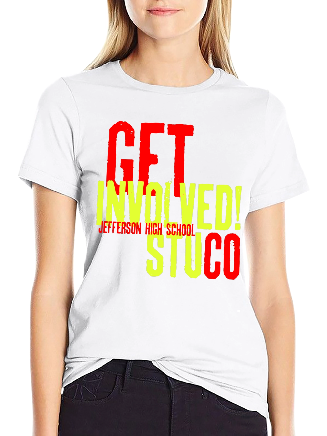 Black Get Involved STUCO T-Shirt - Jefferson High view 9