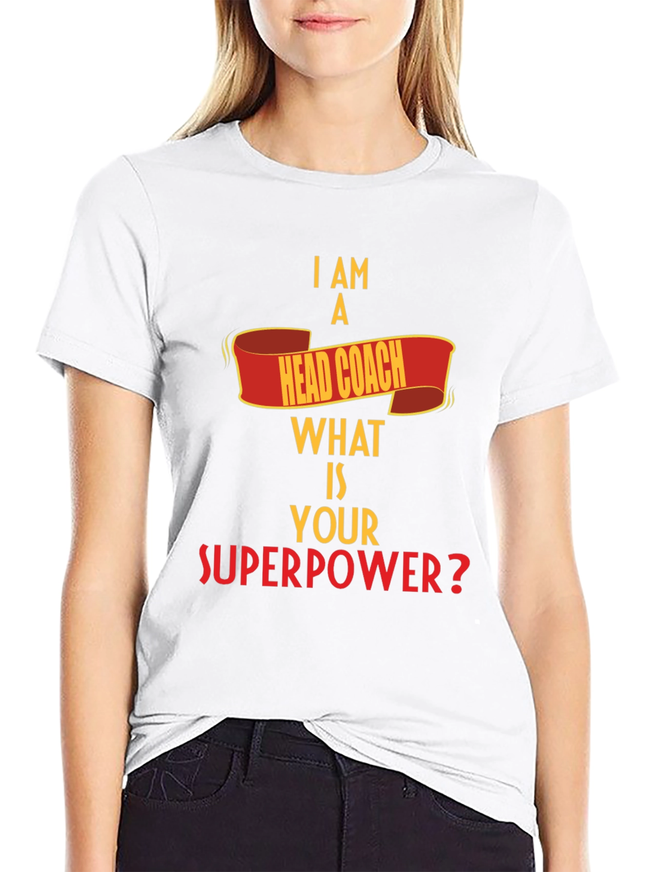 Black Head Coach Superpower T-Shirt view 9