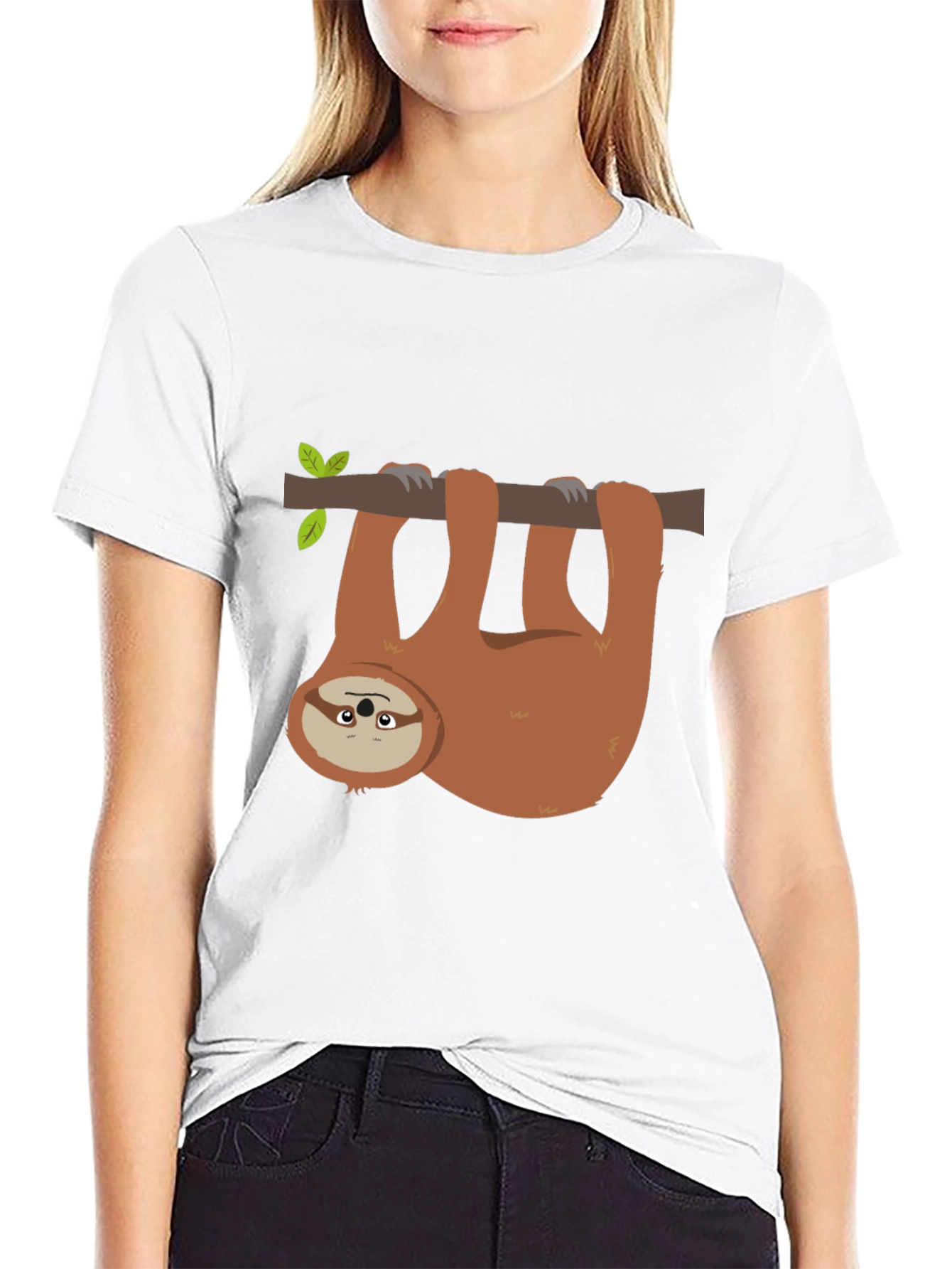 Black Sloth Graphic T-Shirt - Relaxed & Comfy view 9