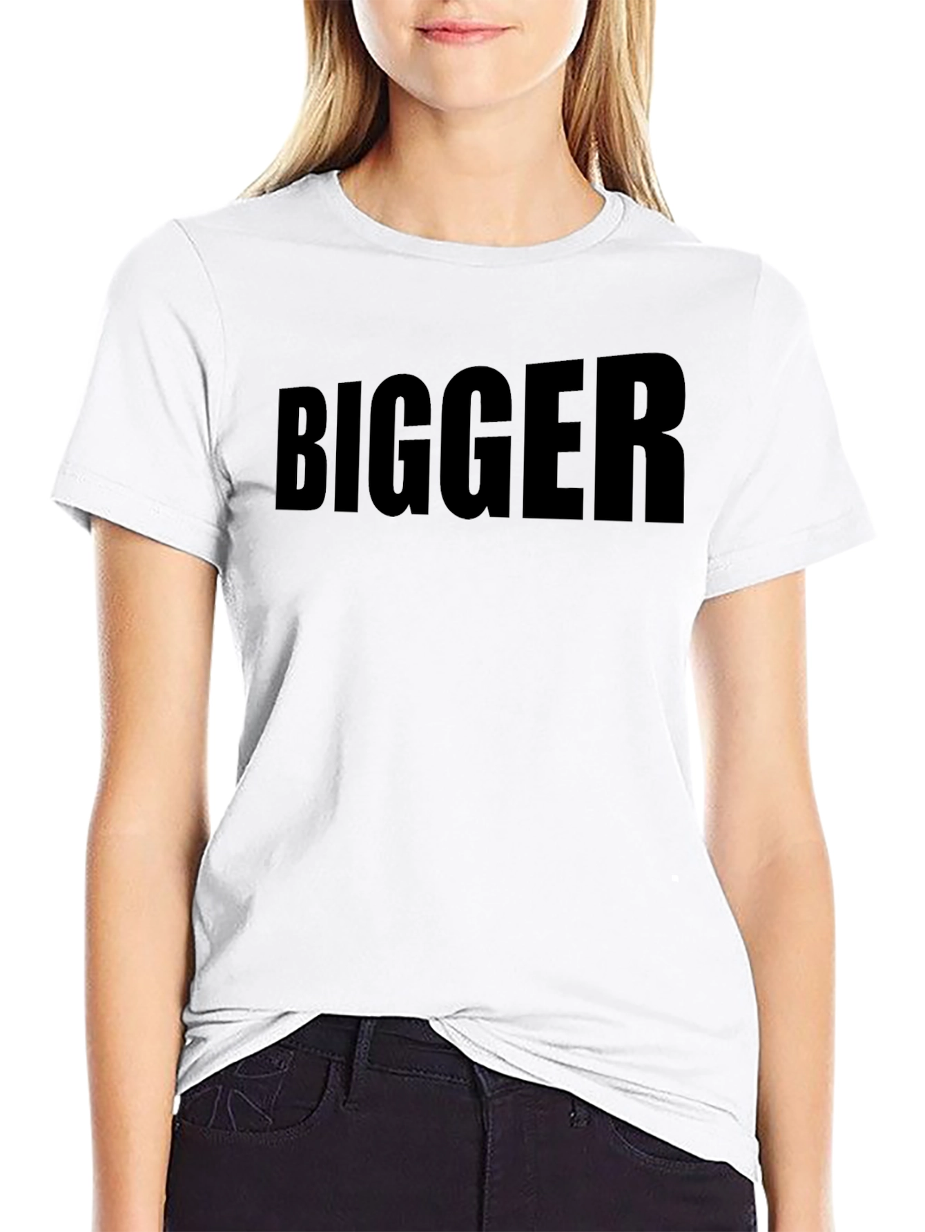 Black Bigger Print Black T-Shirt view 9