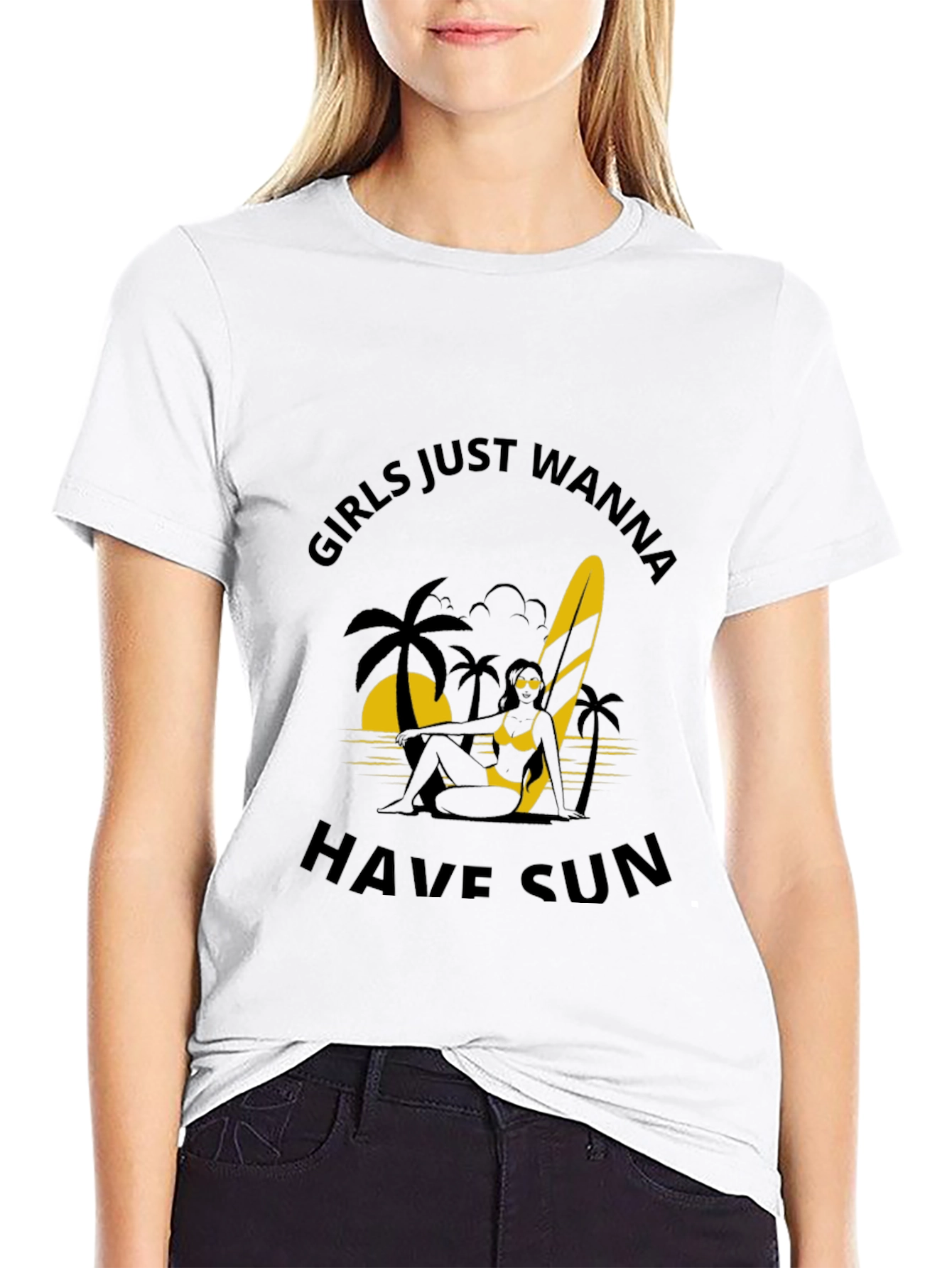 Black Girls Just Wanna Have Sun T-Shirt view 9