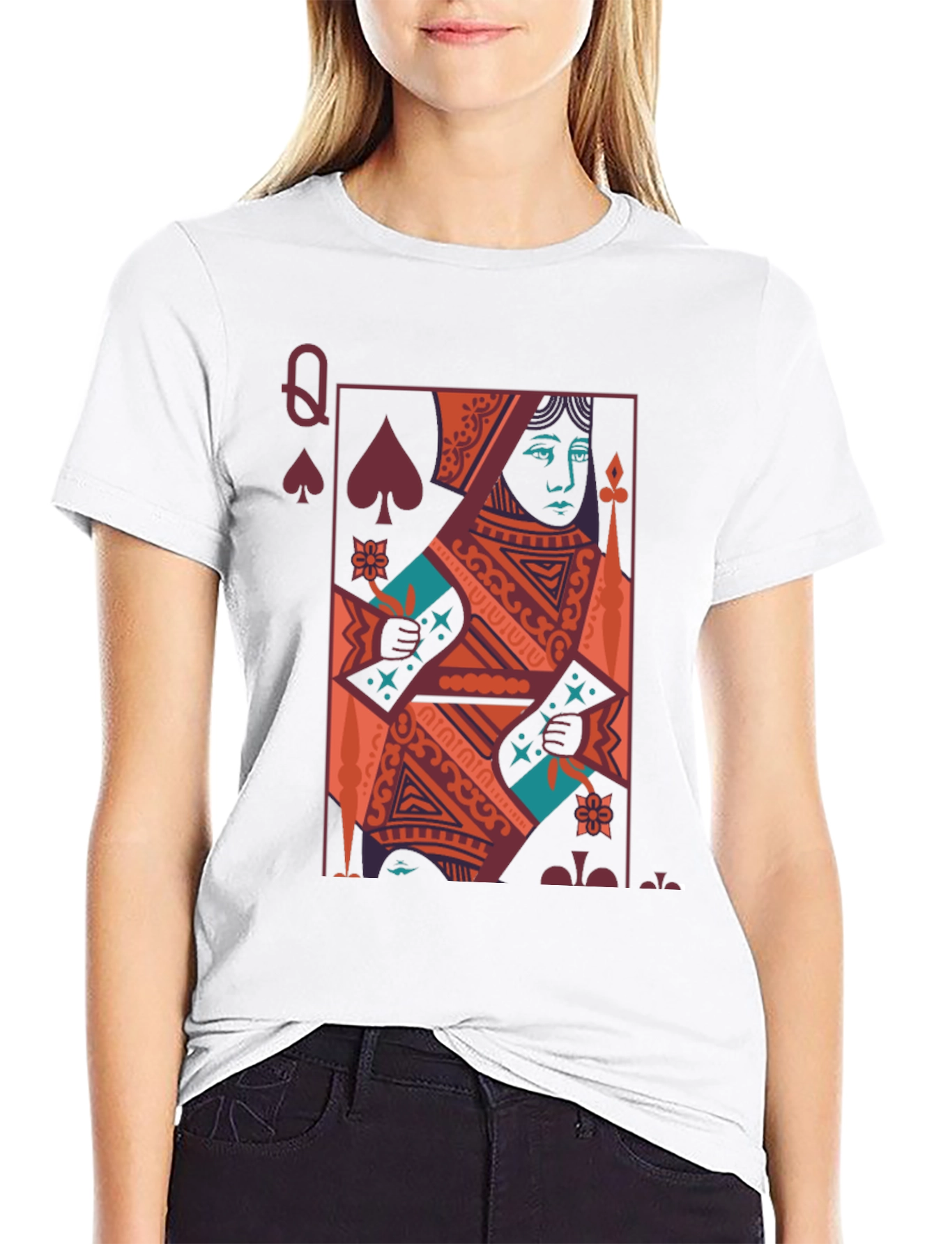 Queen of Spades Graphic T-Shirt - 9