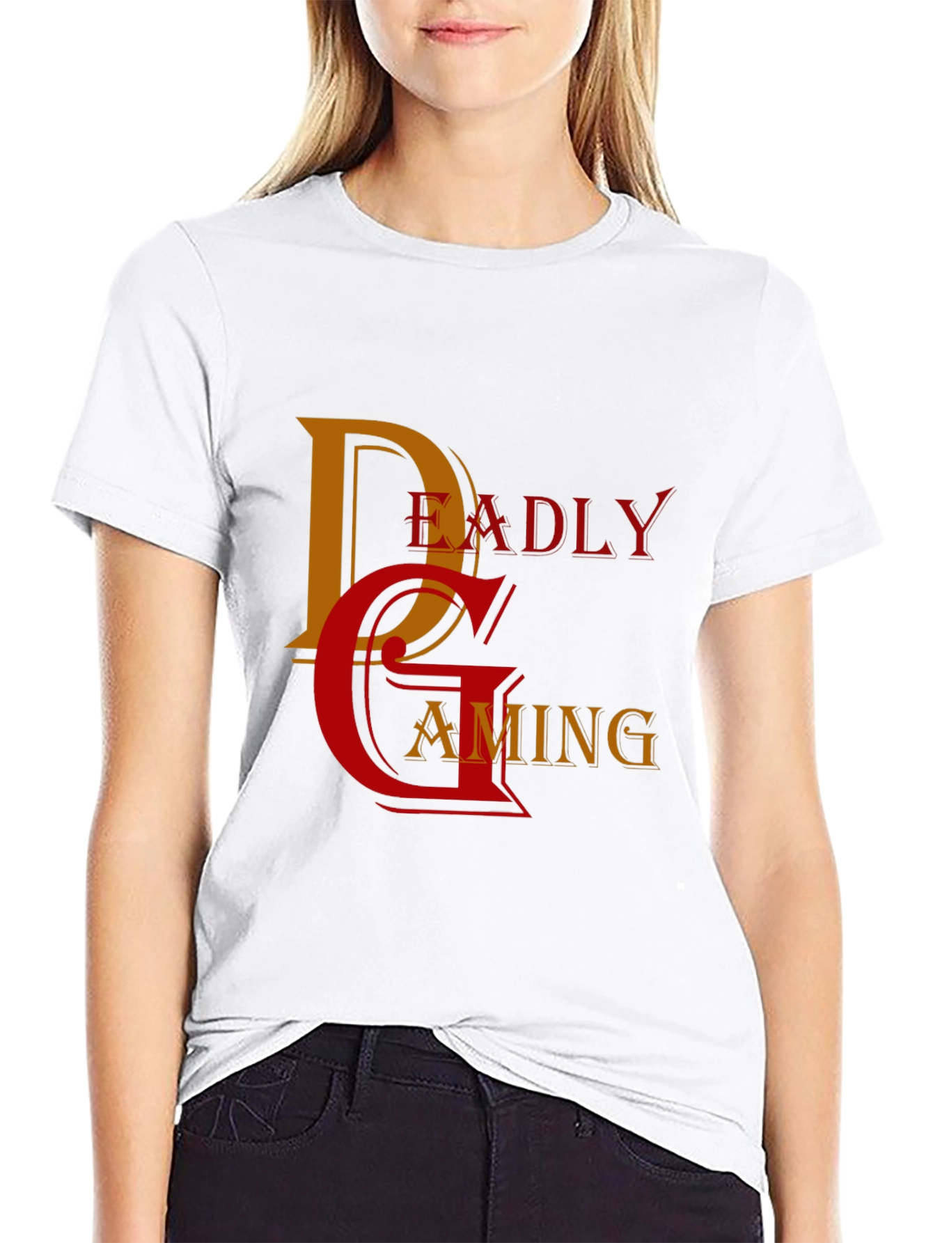 Black Deadly Gaming T-Shirt - Stylish Gamer Apparel view 9