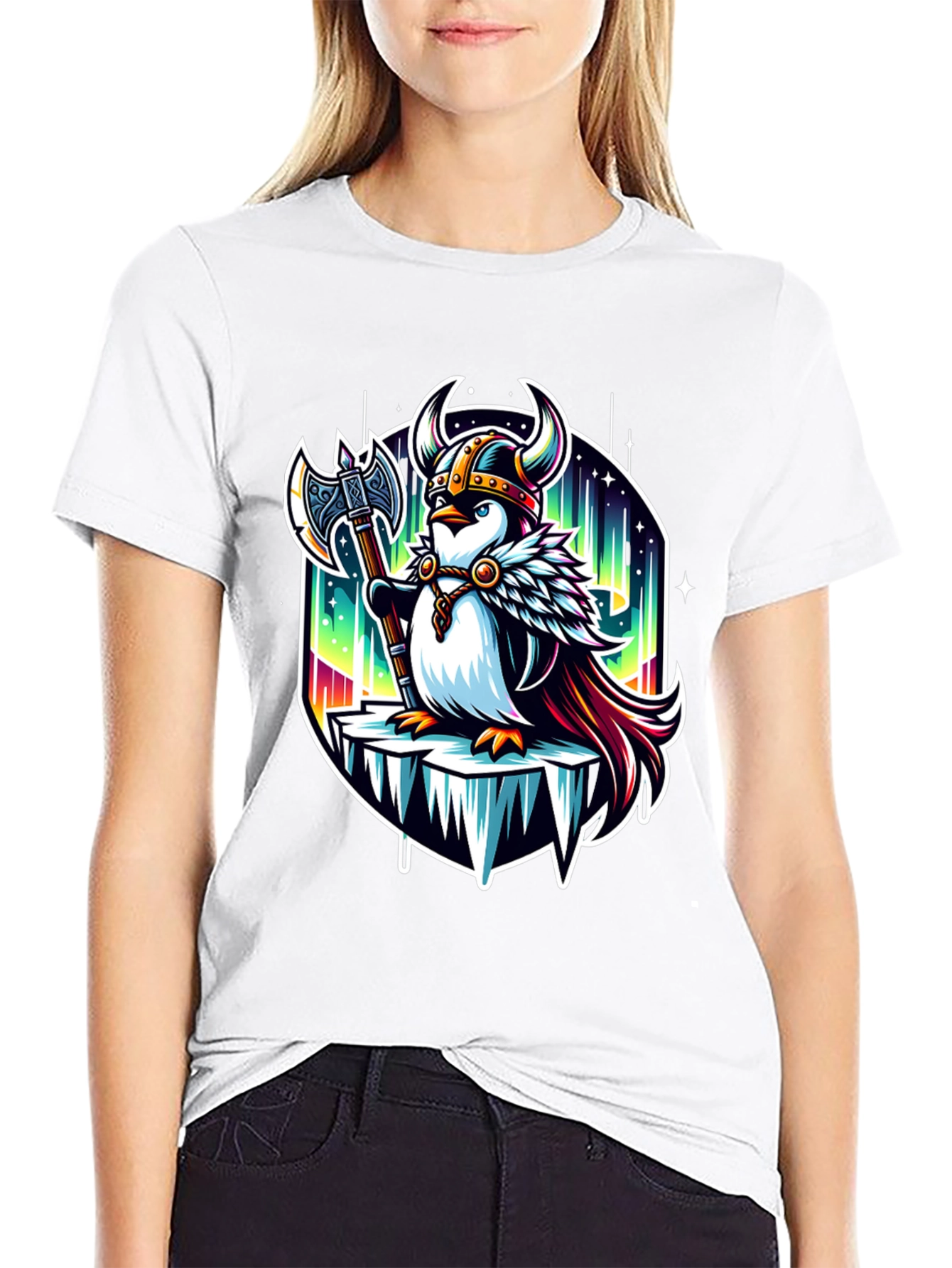 Black Viking Penguin Graphic T-Shirt view 9