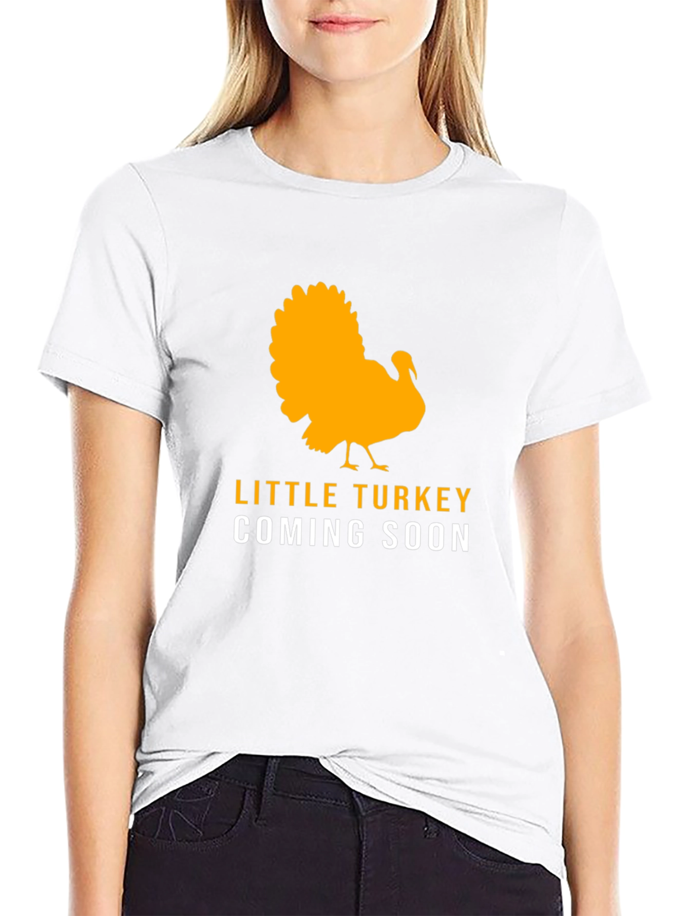 Black Little Turkey Coming Soon Black T-Shirt view 9