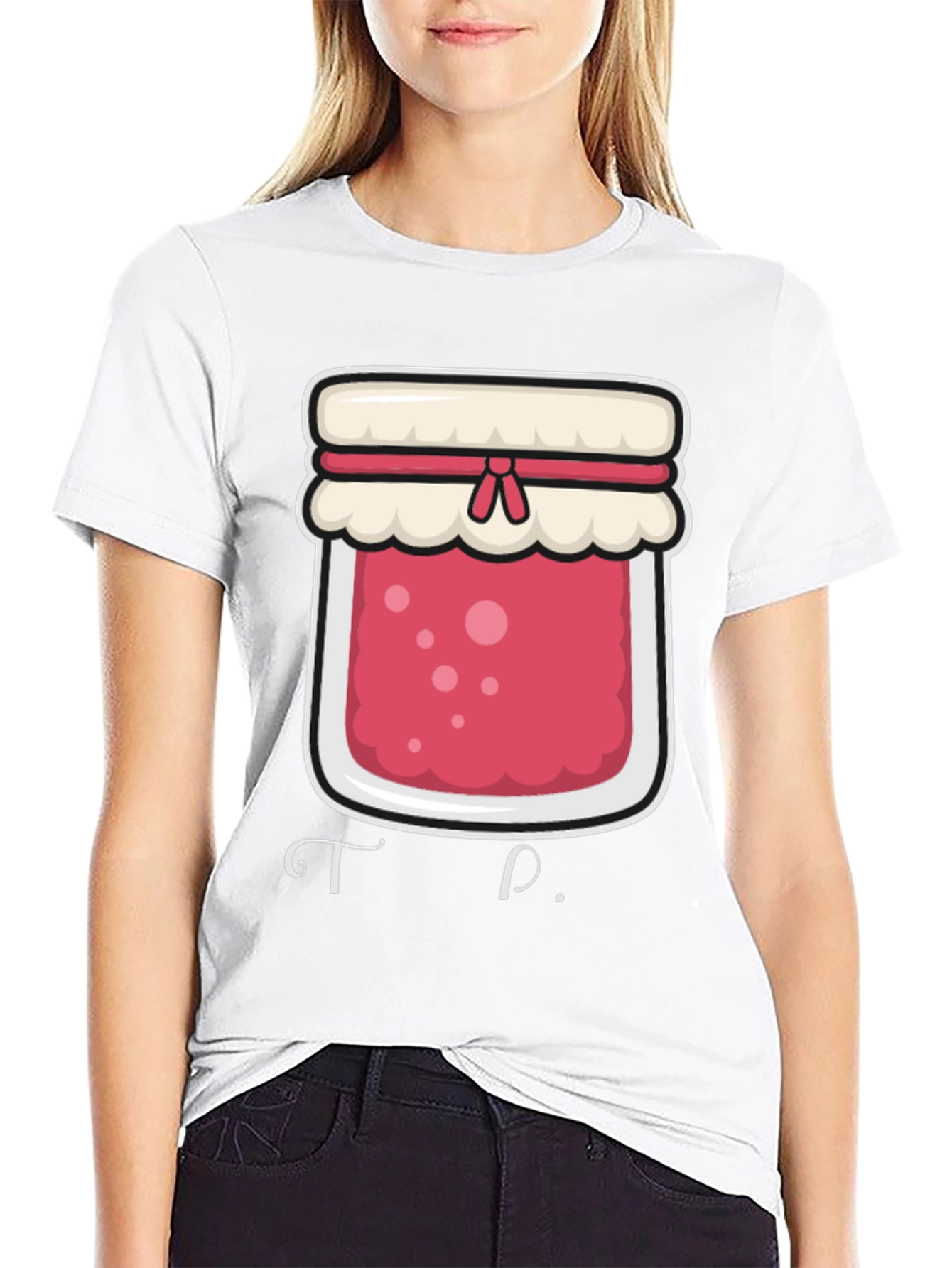 Black Jam Jar Graphic T-Shirt - Foodie Tee view 9