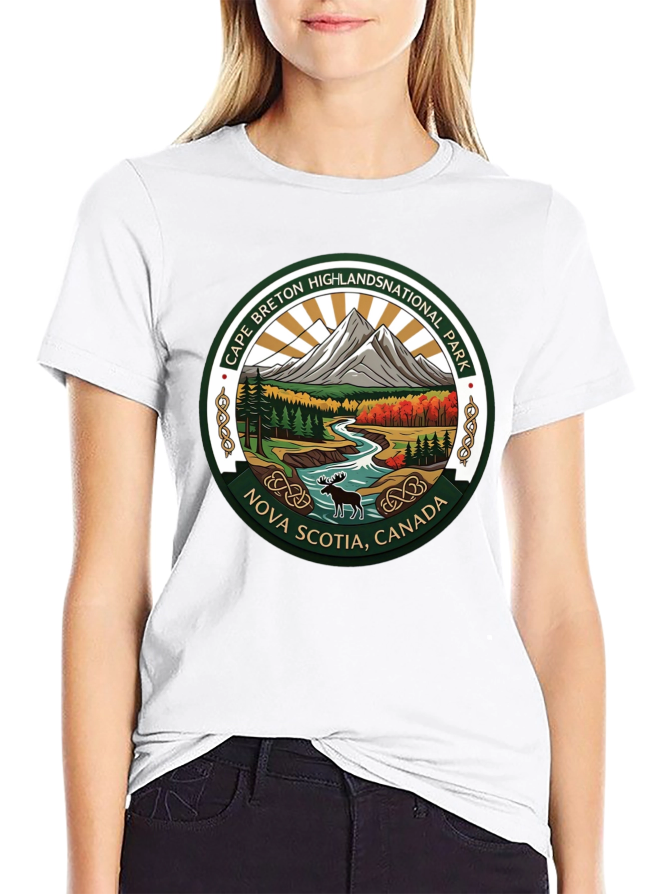 Black Cape Breton Highlands National Park T-Shirt view 9