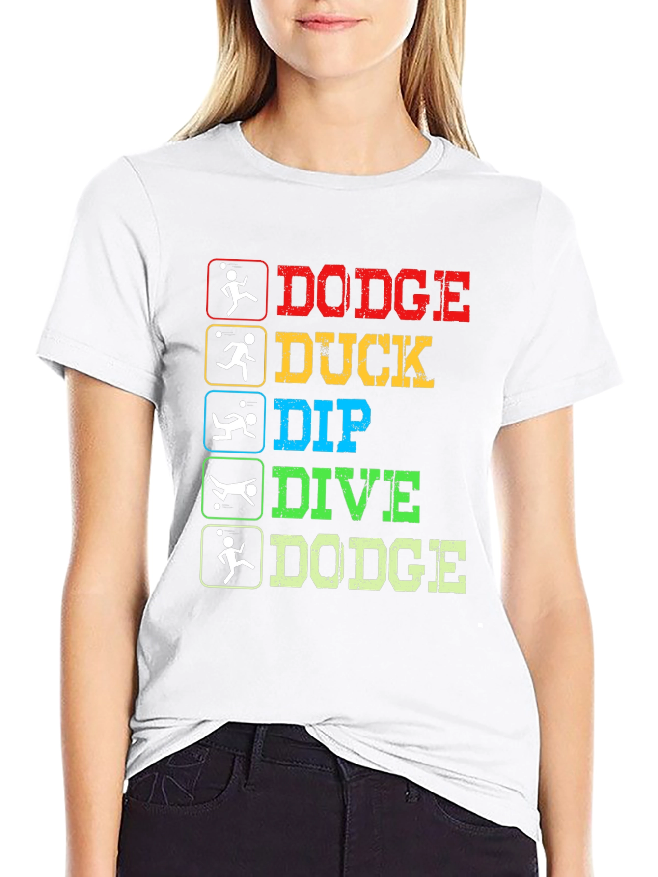 Black Dodge Duck Dip Dive Dodge T-Shirt view 9
