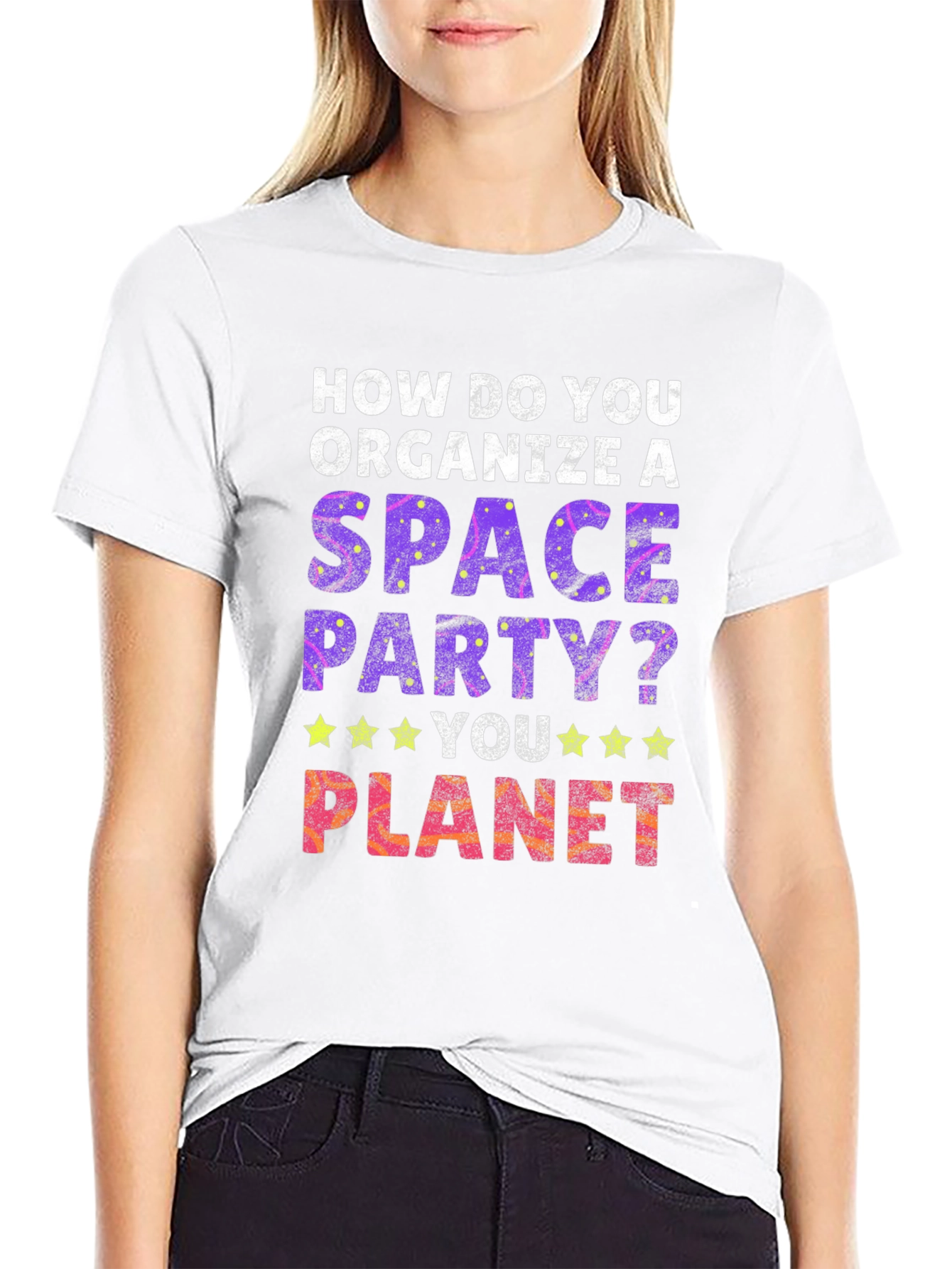 Black Space Party T-Shirt - You Planet! view 9