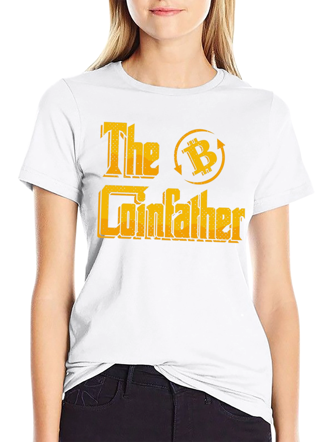 Black The Coinfather Bitcoin Crypto T-Shirt view 9