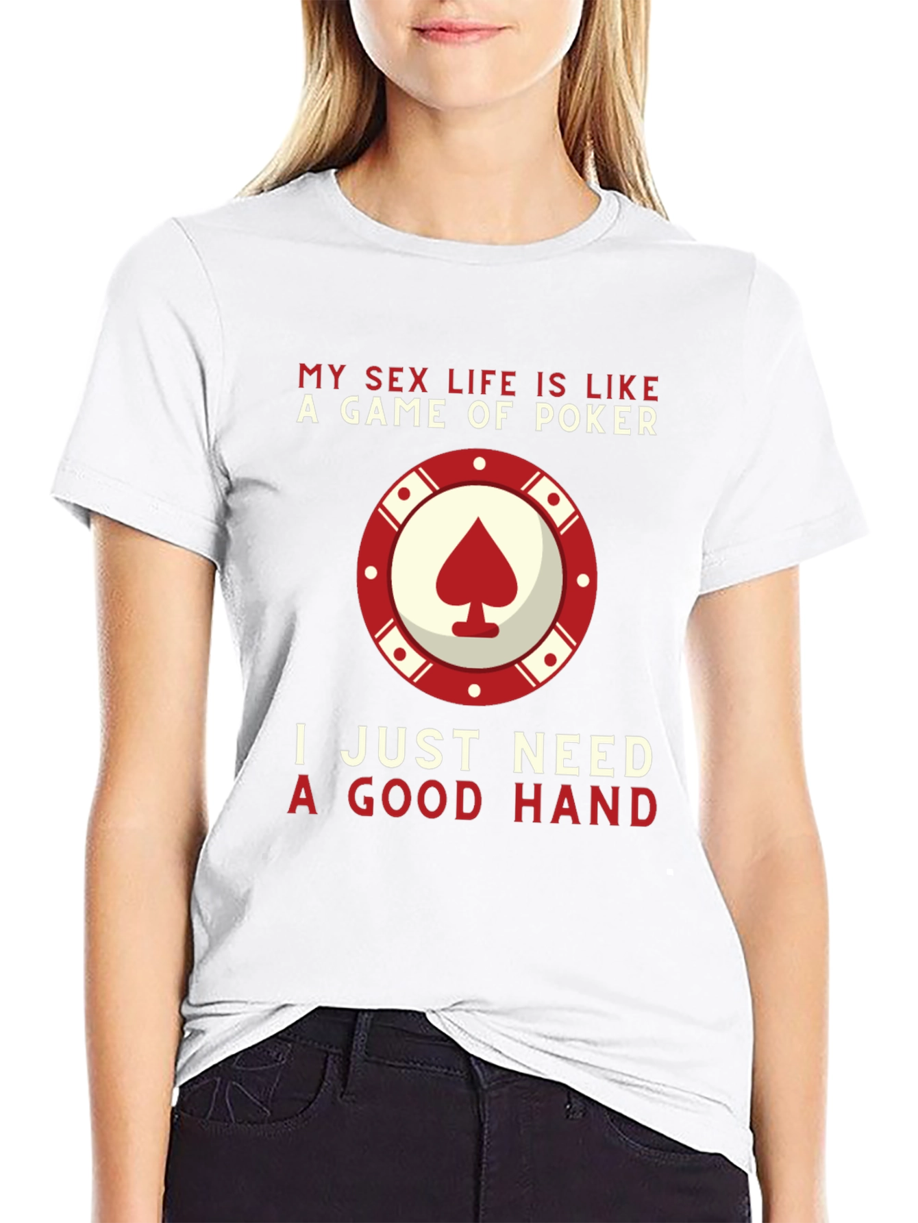 Black Poker Game T-Shirt: My Sex Life is Like a Game of Poker view 9