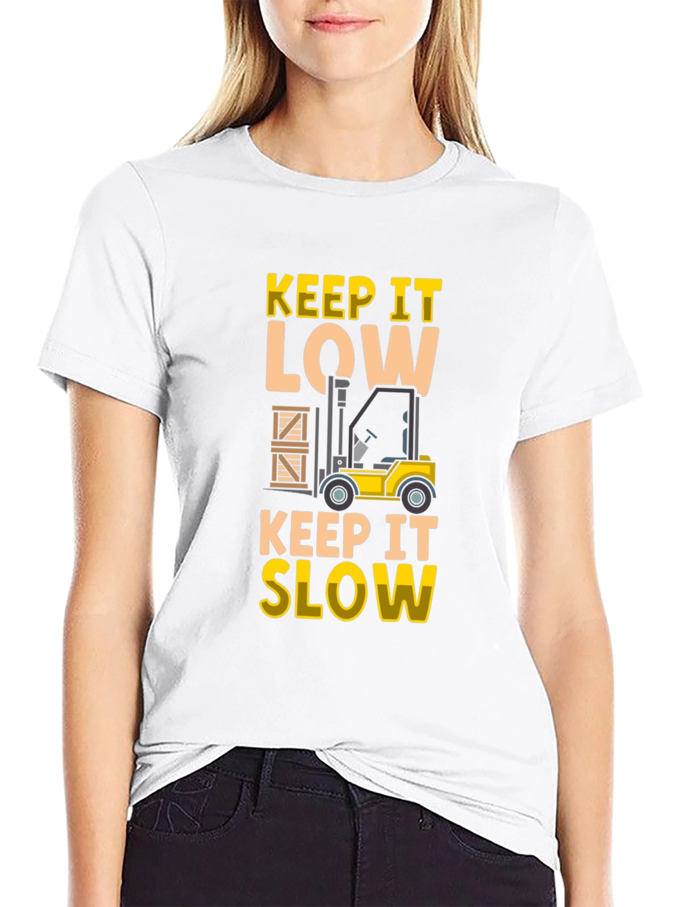 Black Keep It Low, Keep It Slow Black T-Shirt view 9