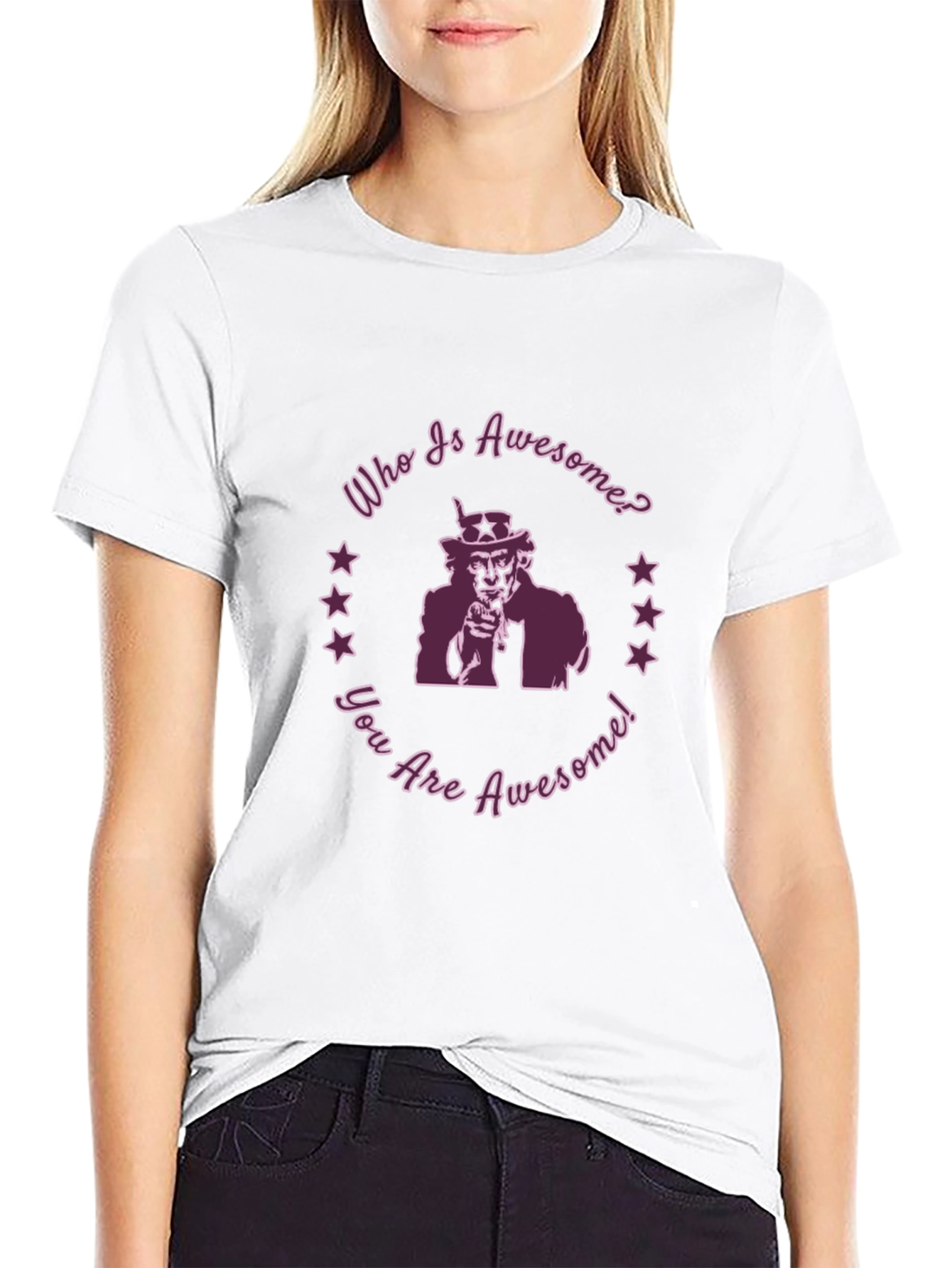 Black Awesome Graphic Tee - You are Awesome! view 9