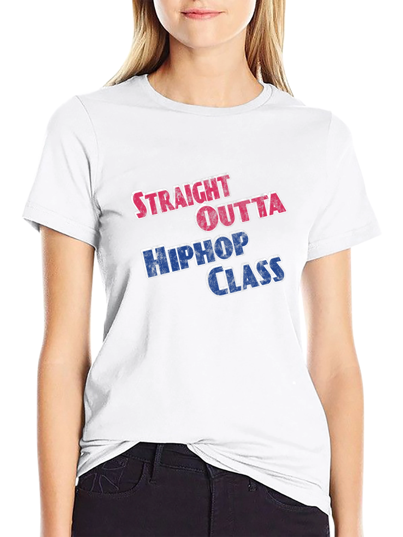 Black Straight Outta Hip Hop Class T-Shirt view 9