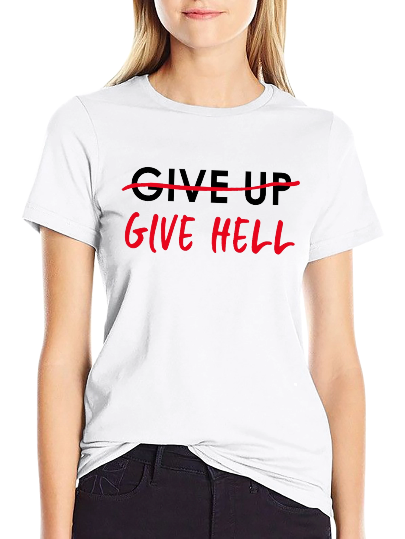 Black Give Hell Black T-Shirt view 9
