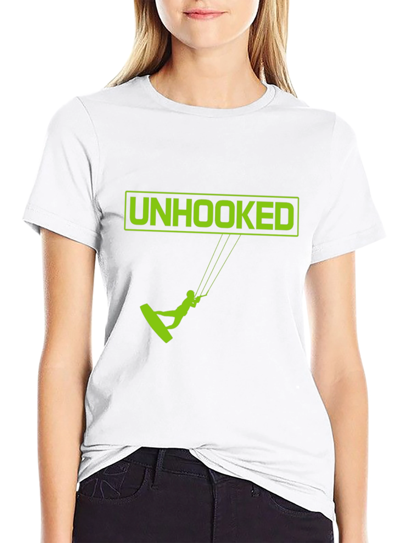 Black Unhooked Kitesurfing Graphic Tee - Black view 9