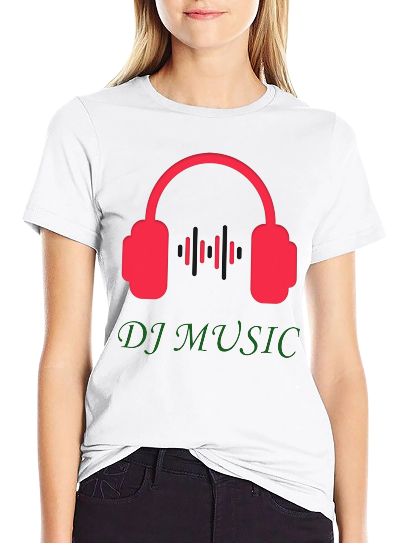 Black DJ Music Graphic Tee - Black T-Shirt view 9
