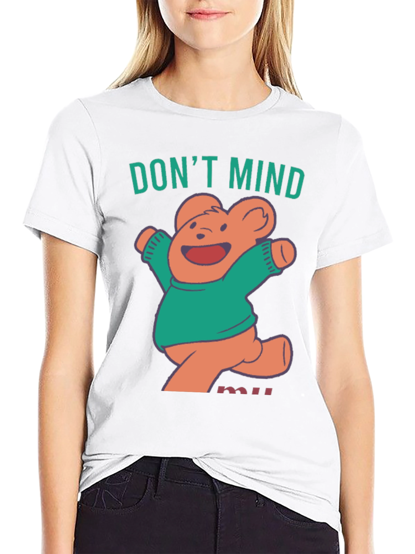Black Don't Mind Me Bear T-Shirt view 9