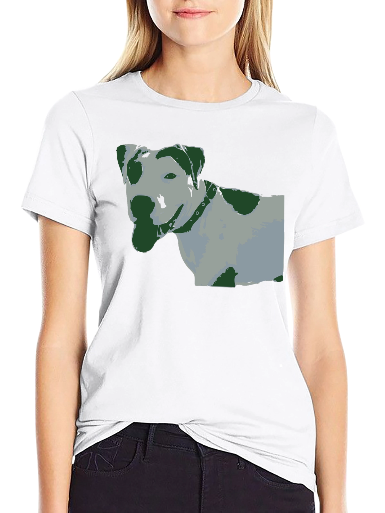 Black Dog Graphic T-Shirt - Cool Dog Lover Tee view 9