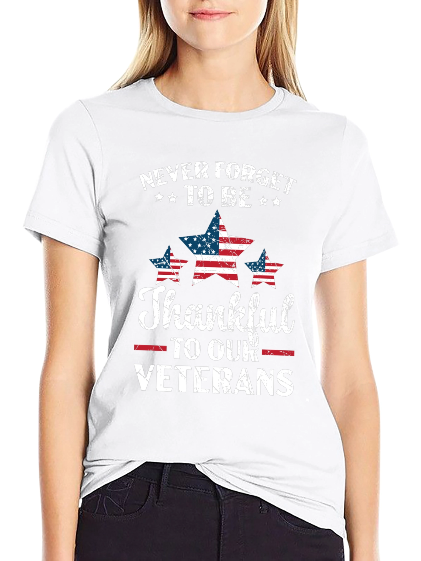 Black Never Forget Veterans T-Shirt view 9