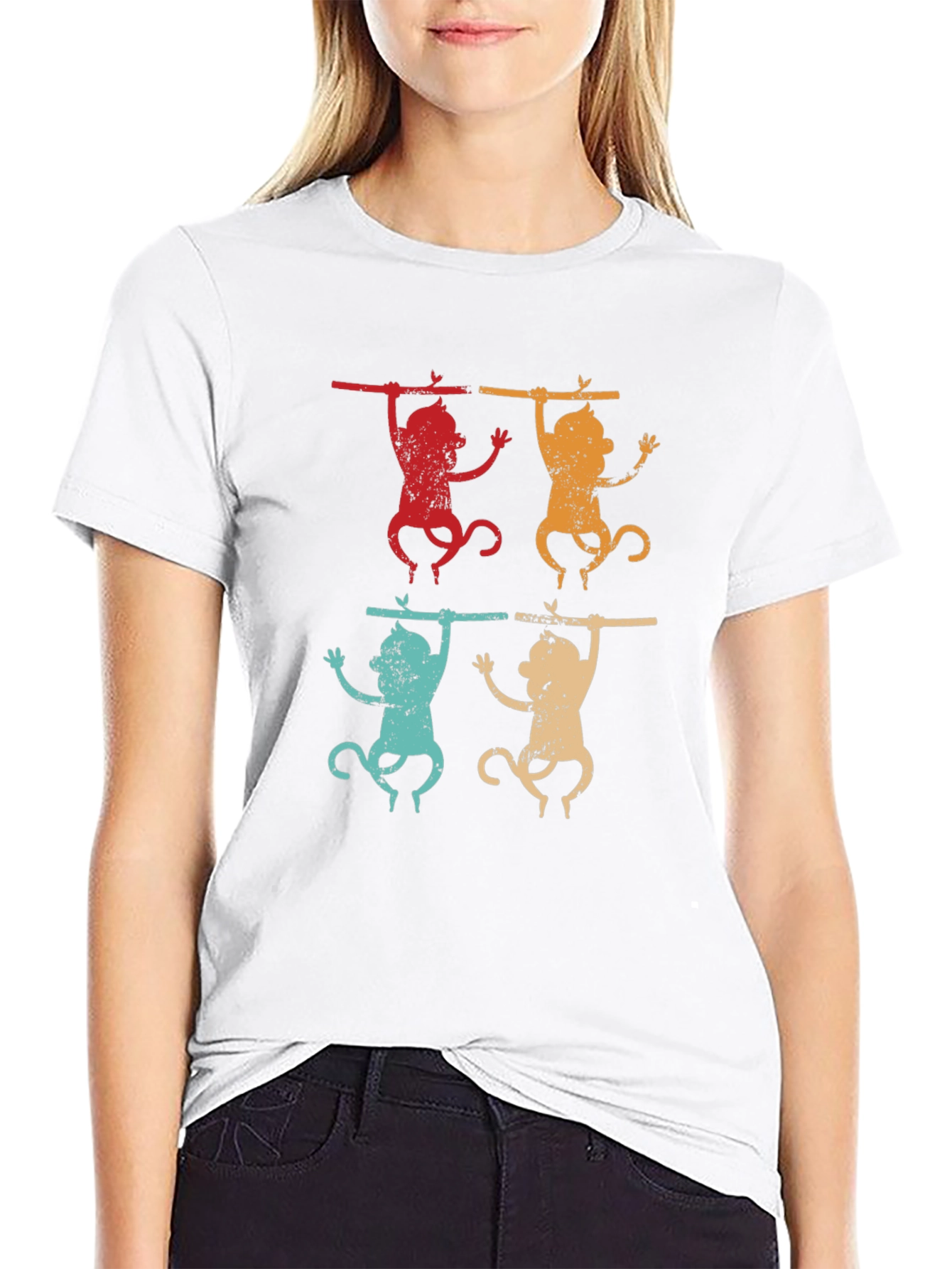 Retro Monkey T-Shirt, Vintage Style - 9