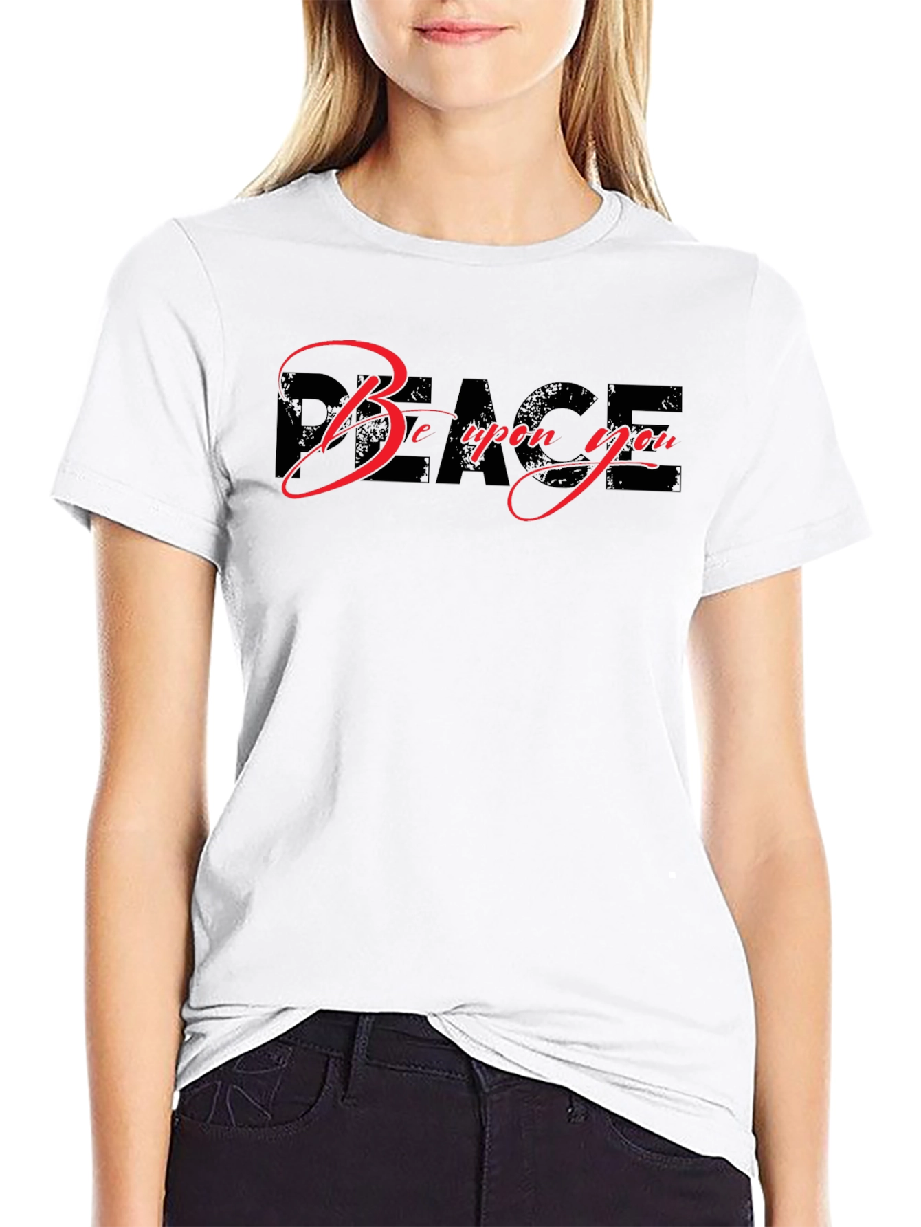 Black Peace Be Upon You T-Shirt - Black view 9