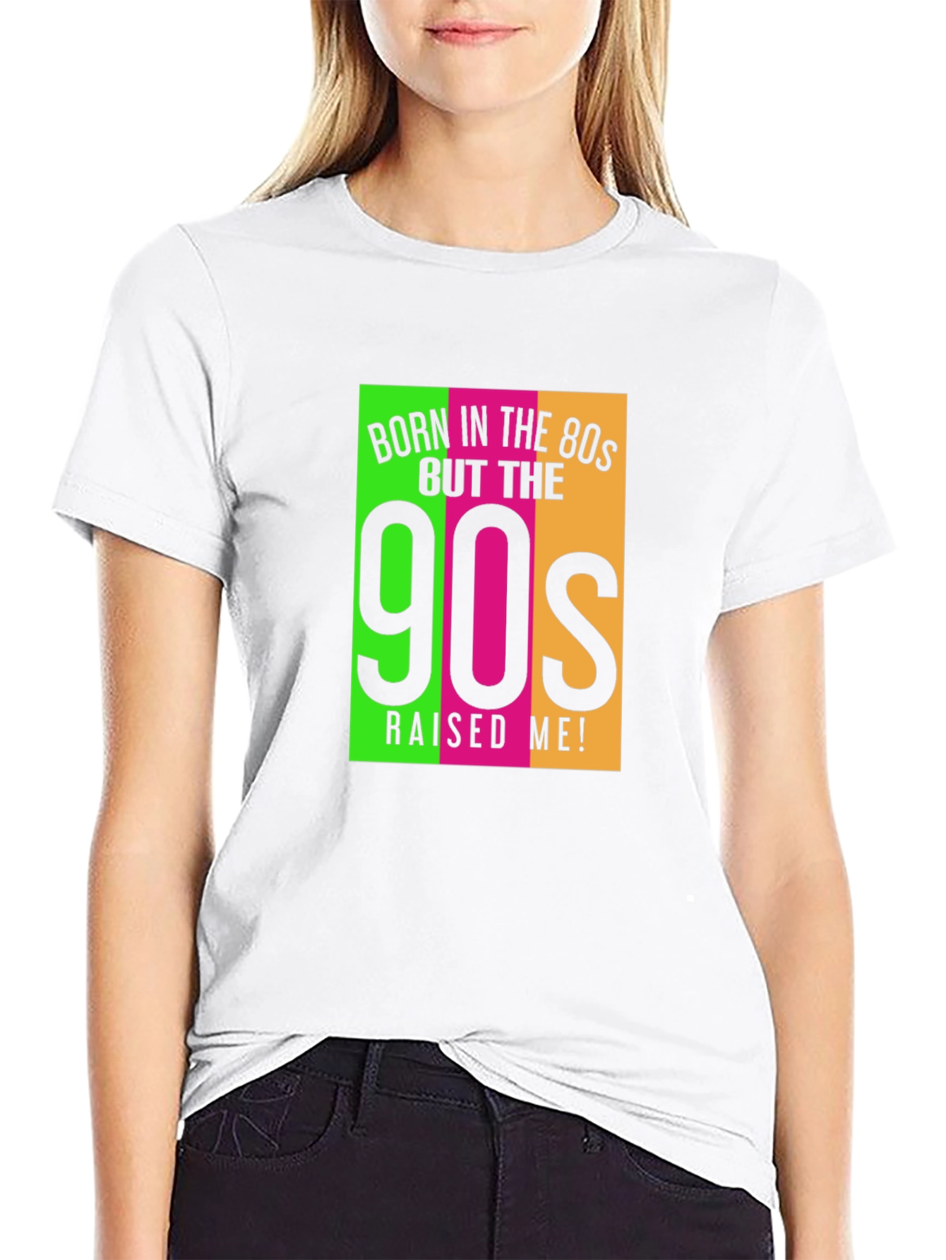 Black Born in the 80s 90s Raised Me Graphic Tee view 9