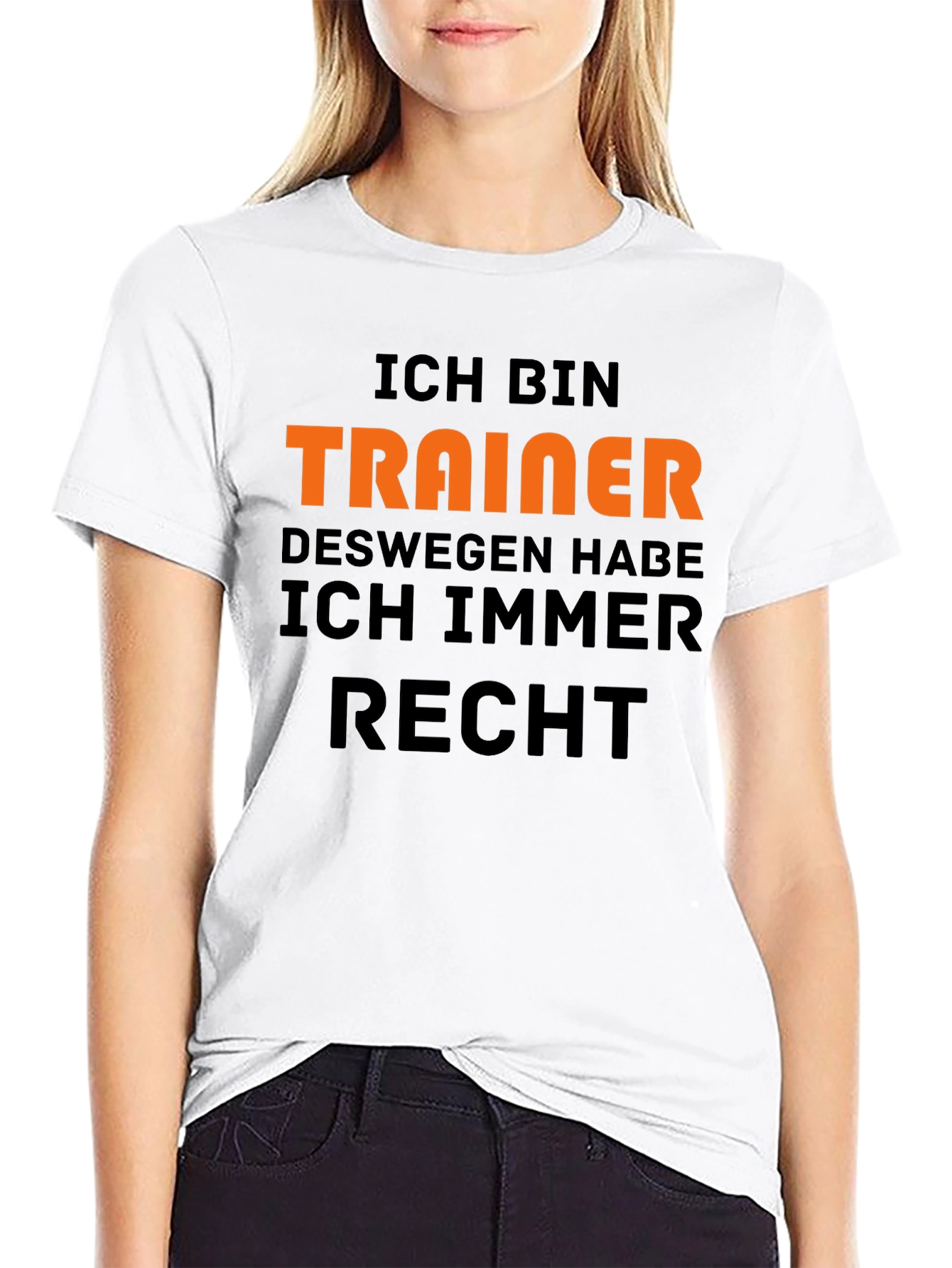 Black Ich Bin Trainer T-Shirt - Because I'm Right! view 9
