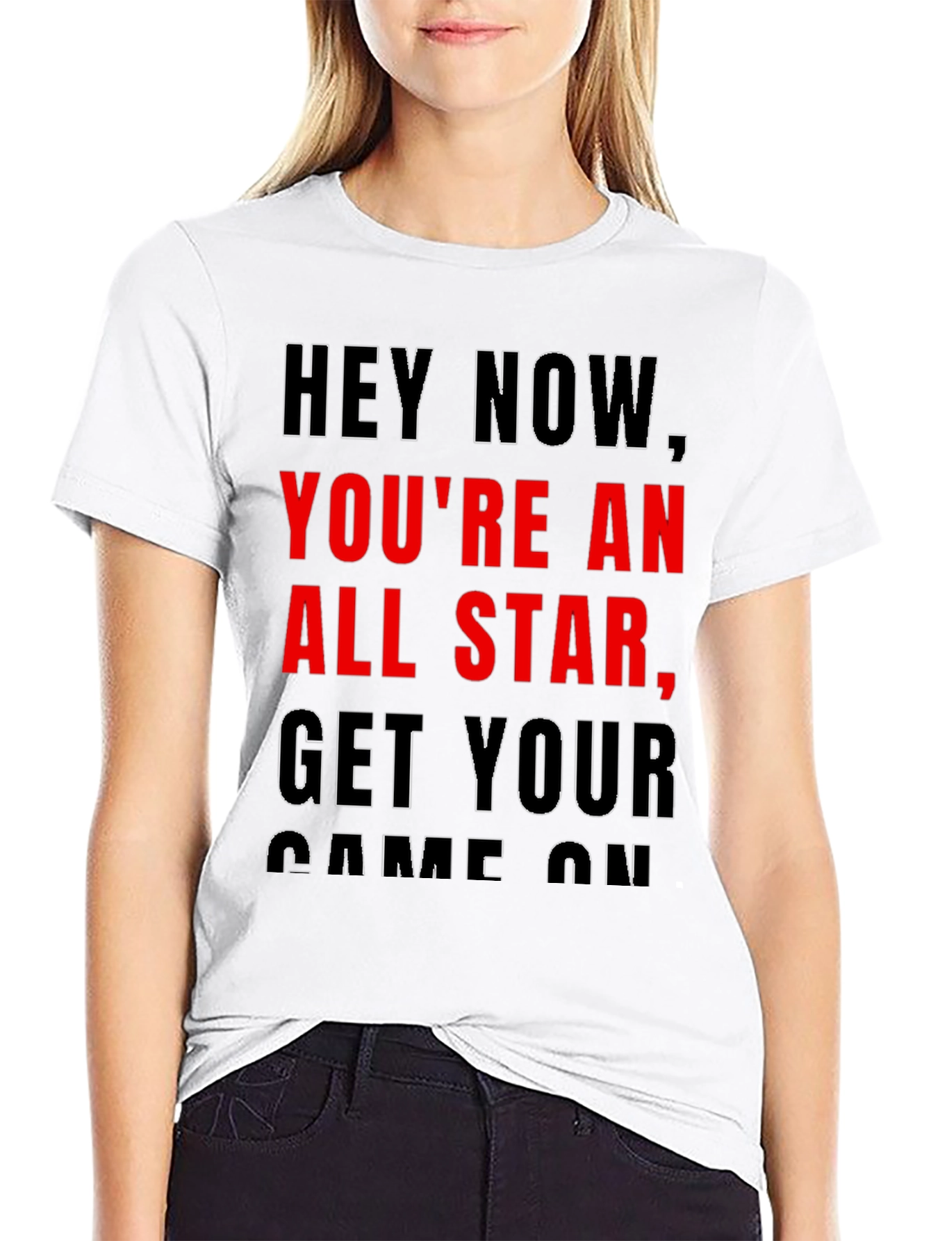 Black Hey Now You're an All-Star T-Shirt view 9