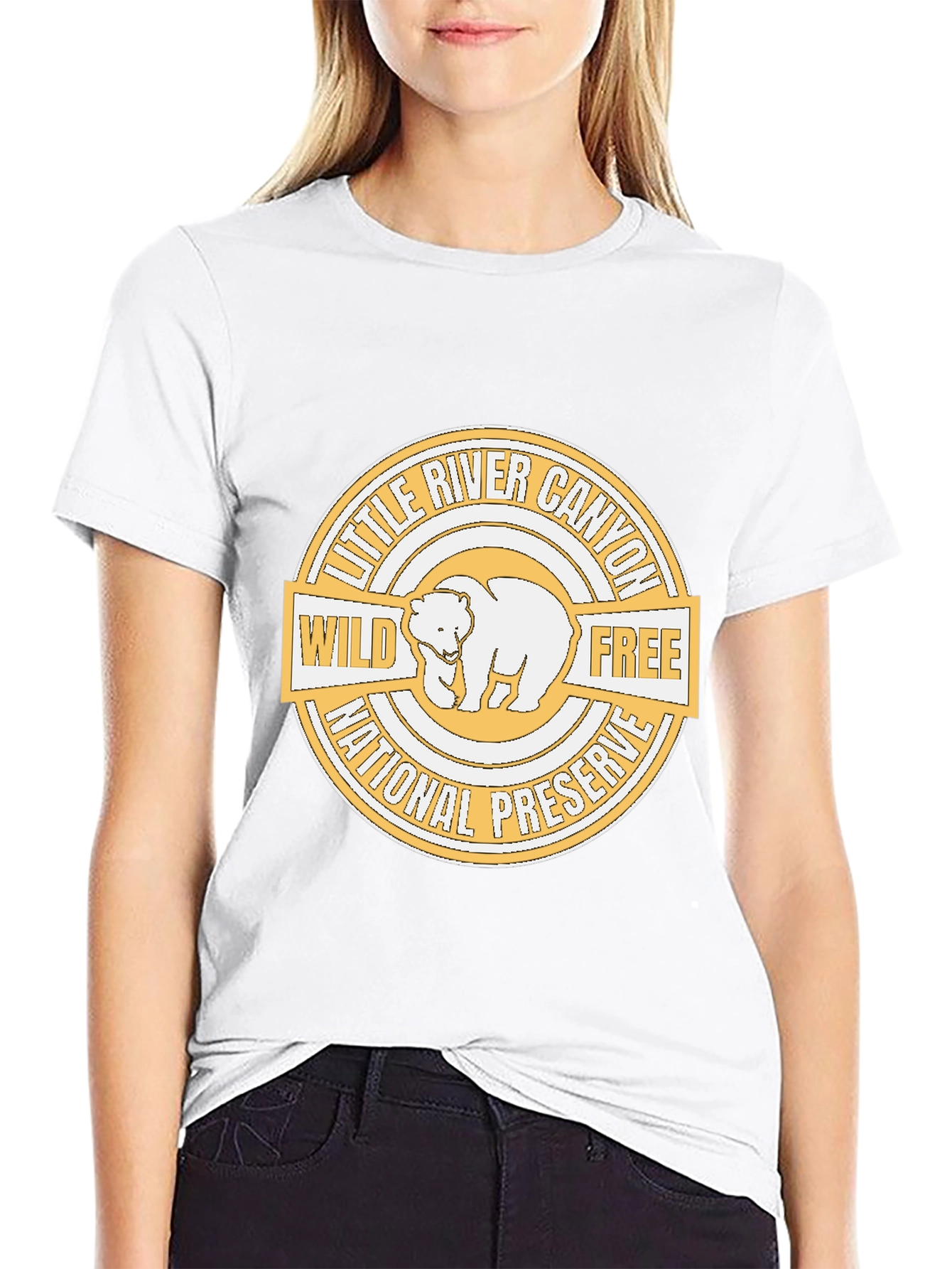 Black Little River Canyon T-Shirt - Wild & Free National Preserve view 9